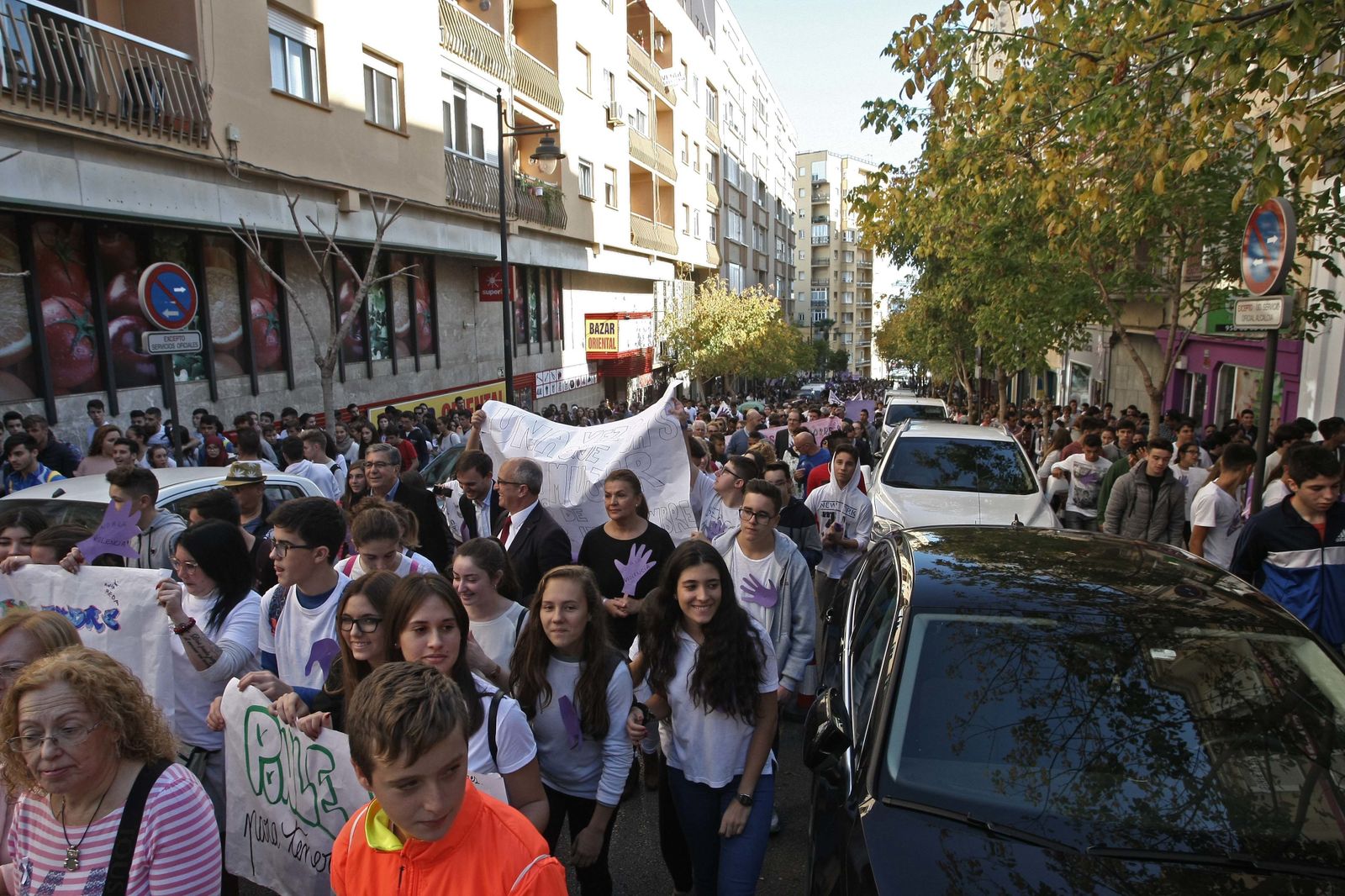 Manifestación contra la violencia de género en Algeciras