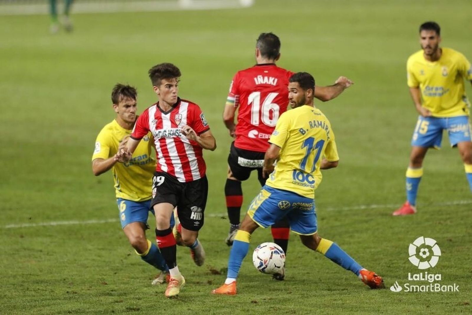 Martín Lapeña, en el partido contra la UD Las Palmas la pasada temporada.