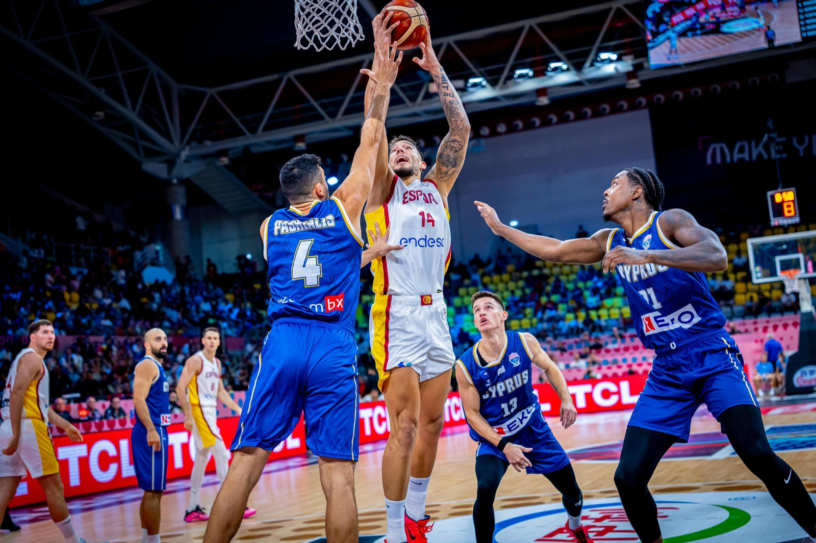 Las fotos del Chipre - España de baloncesto