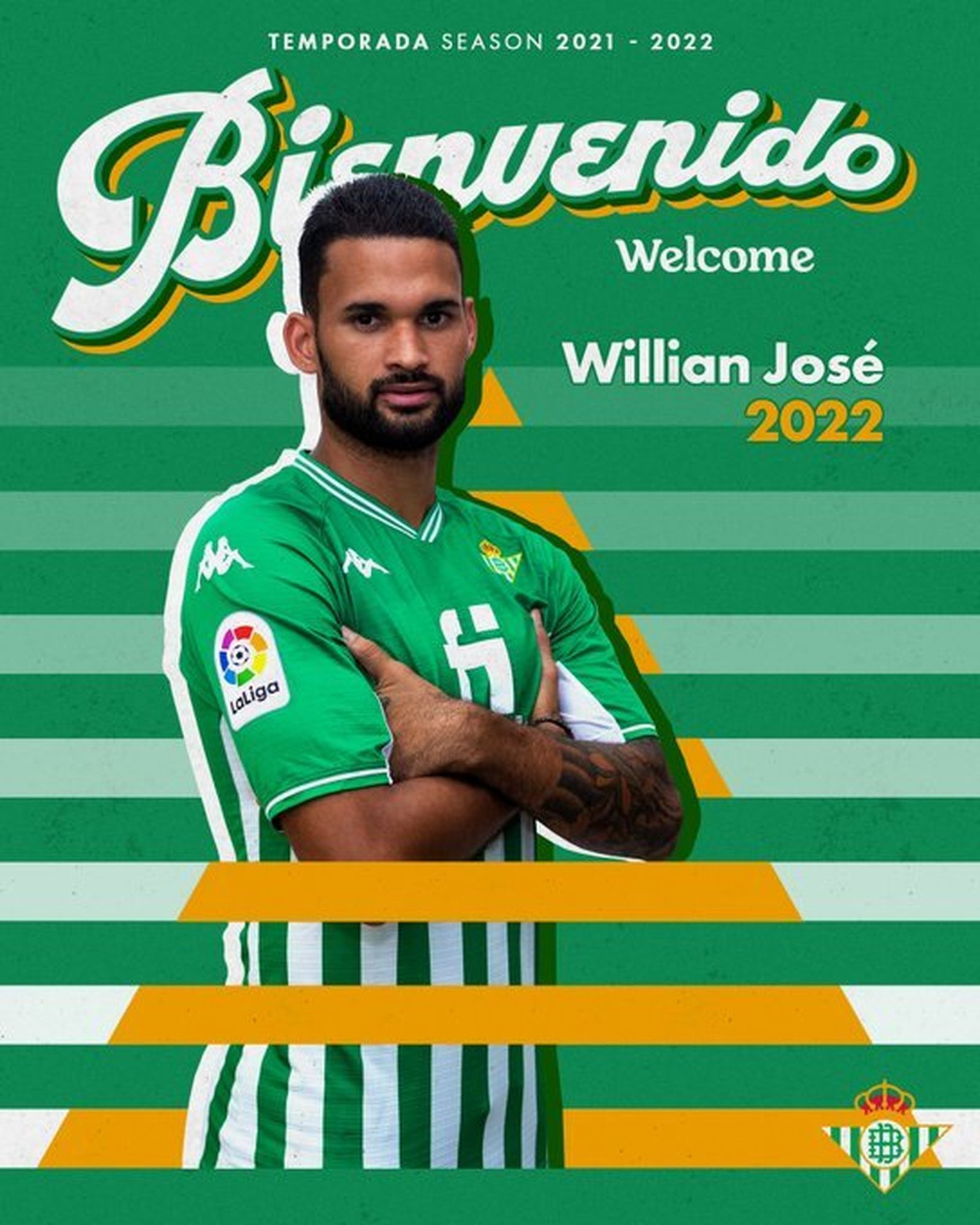 Anuncio del fichaje de Willian José por el Betis.