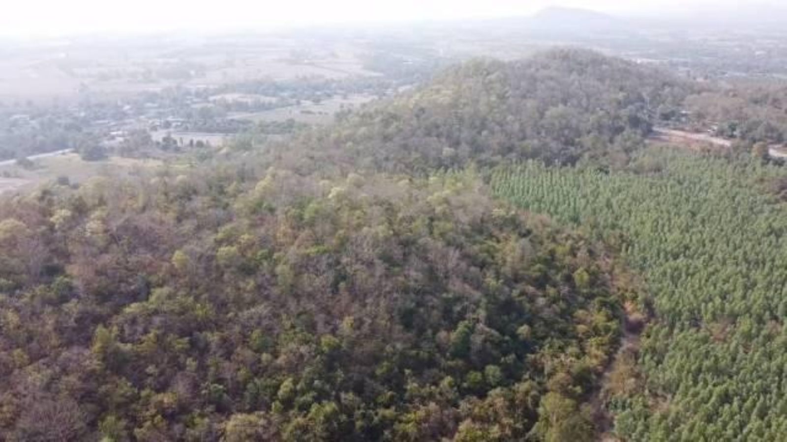 Vista aérea del refugio de Frank Cuesta