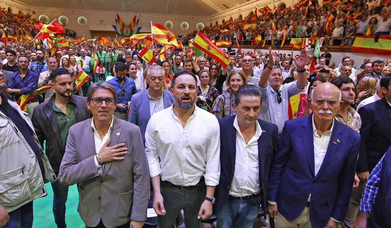 El mitín de Vox en la Real Escuela de Jerez, en imágenes El mitín de Vox en la Real Escuela de Jerez, en imágenes