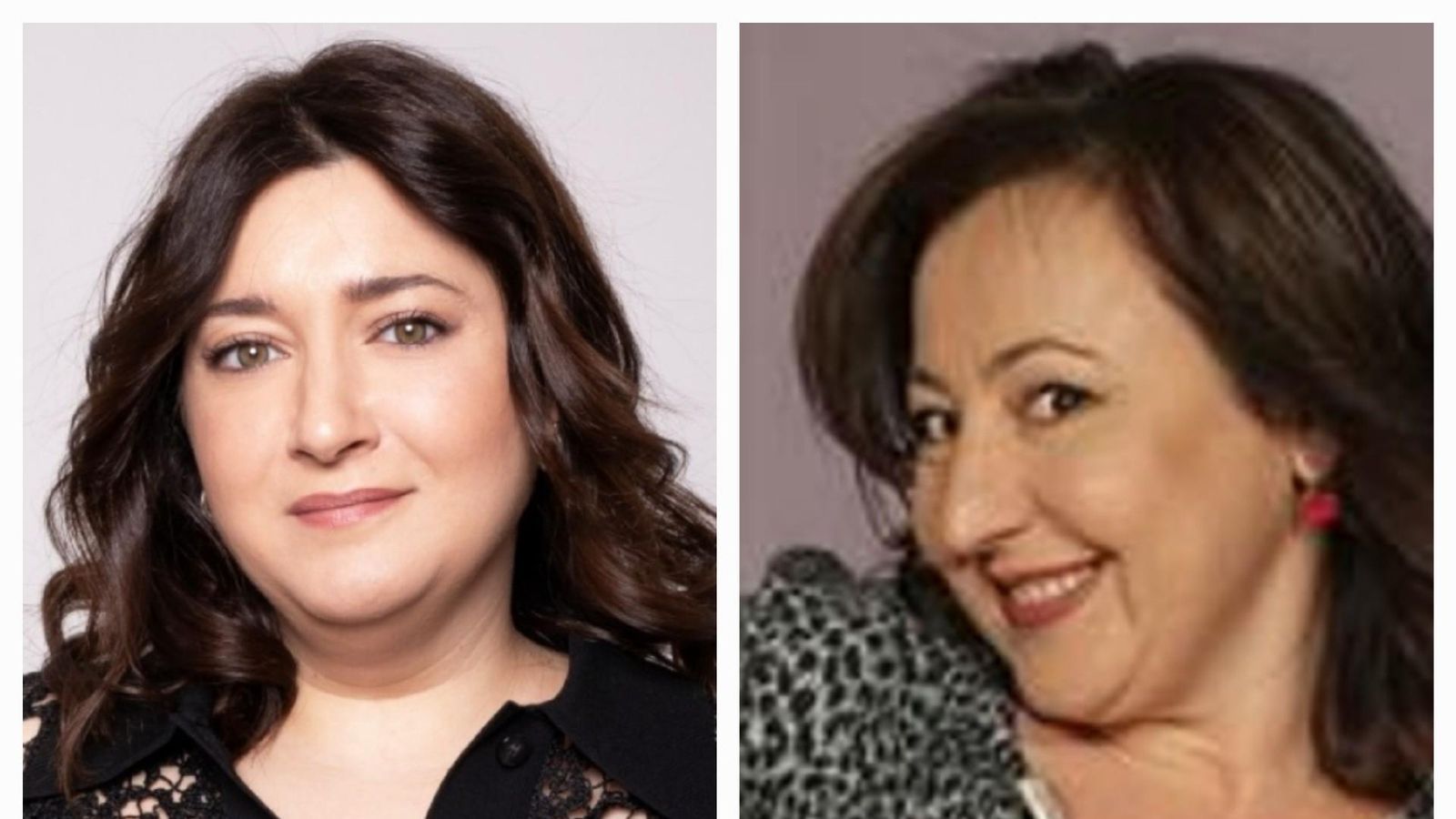 Mariona Terés, la protagonista de 'Barrio Esperanza' y Carmen Machi cuando estrenó 'Aída'