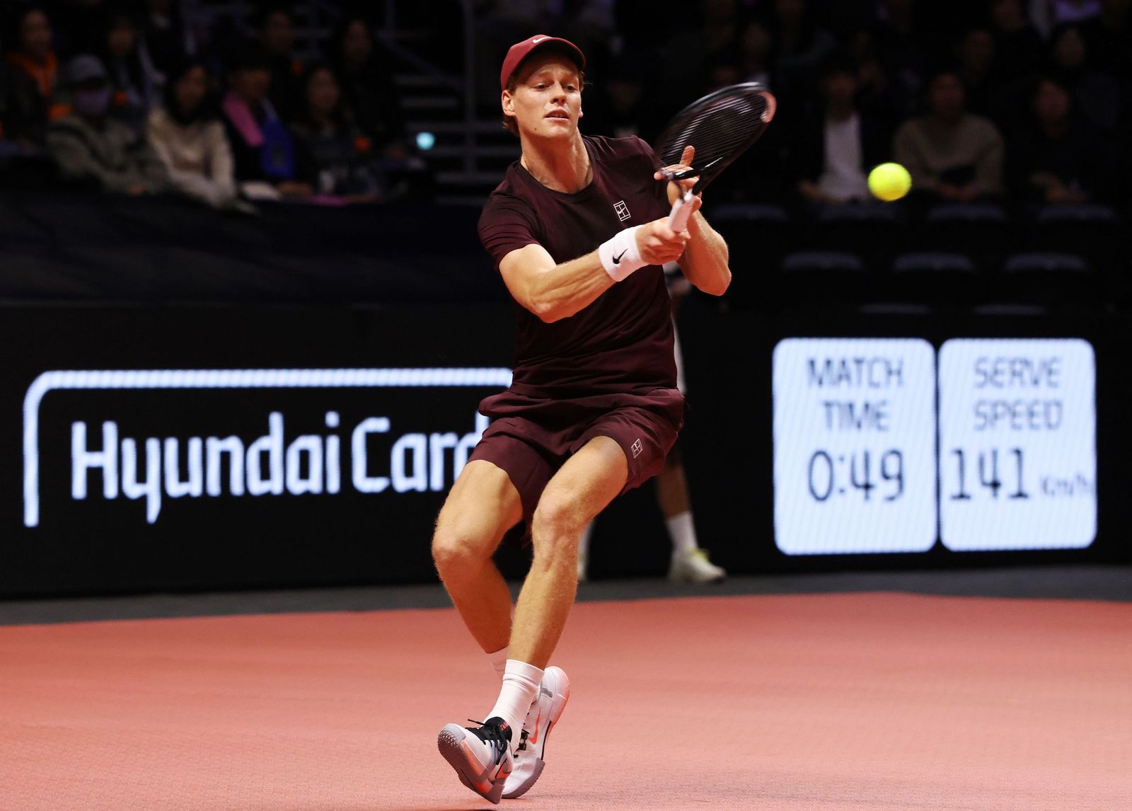 Las fotos de la exhibición entre Alcaraz y Sinner