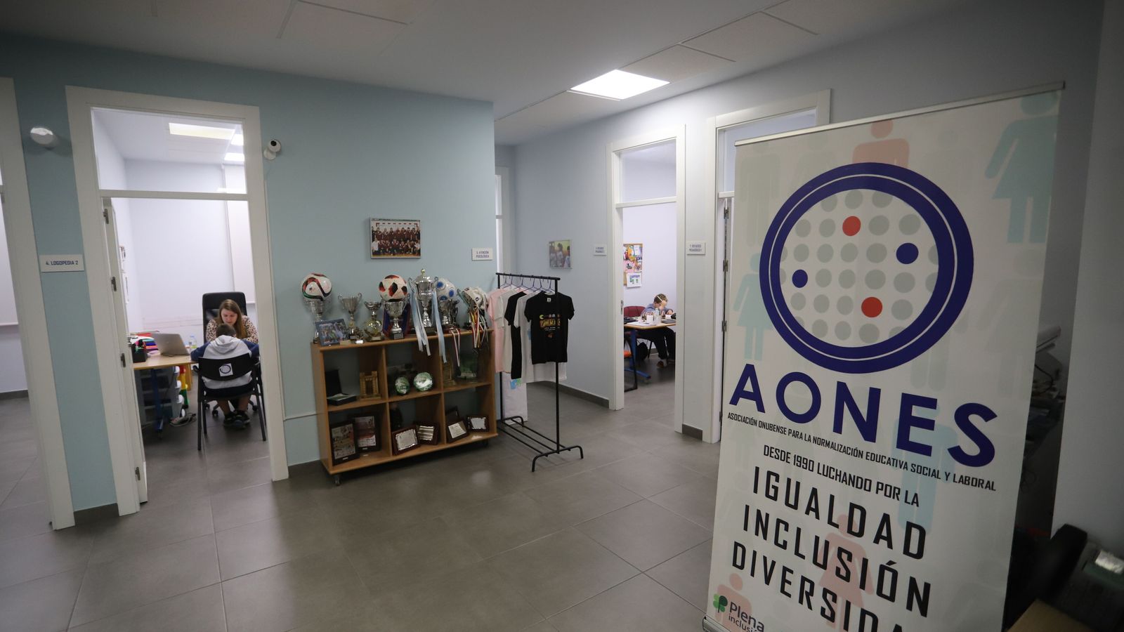 Una de las estancias de la sede de la asociación