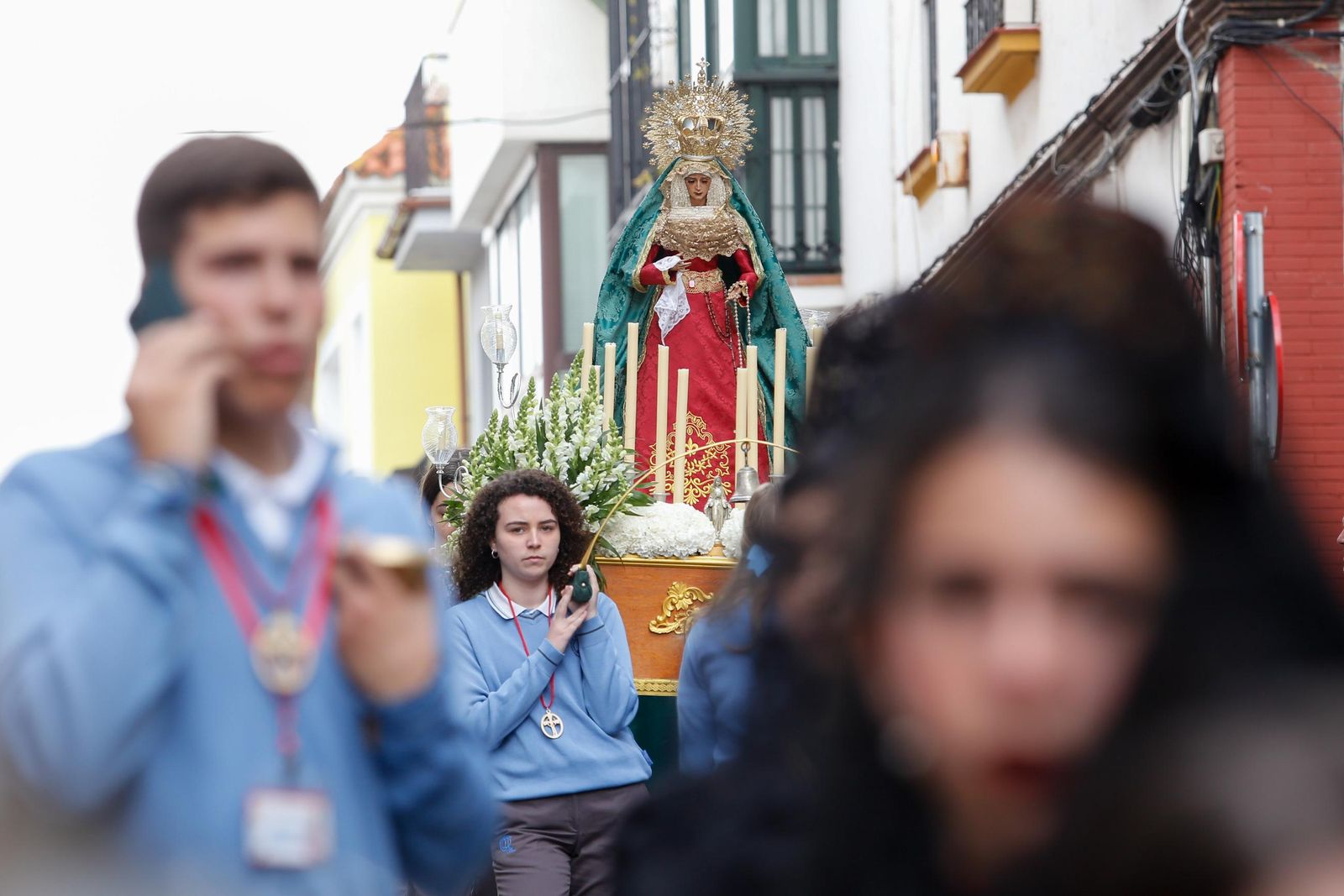 Fotos de la procesión infantil del colegio Nuestra Señora de los Milagros de Algeciras