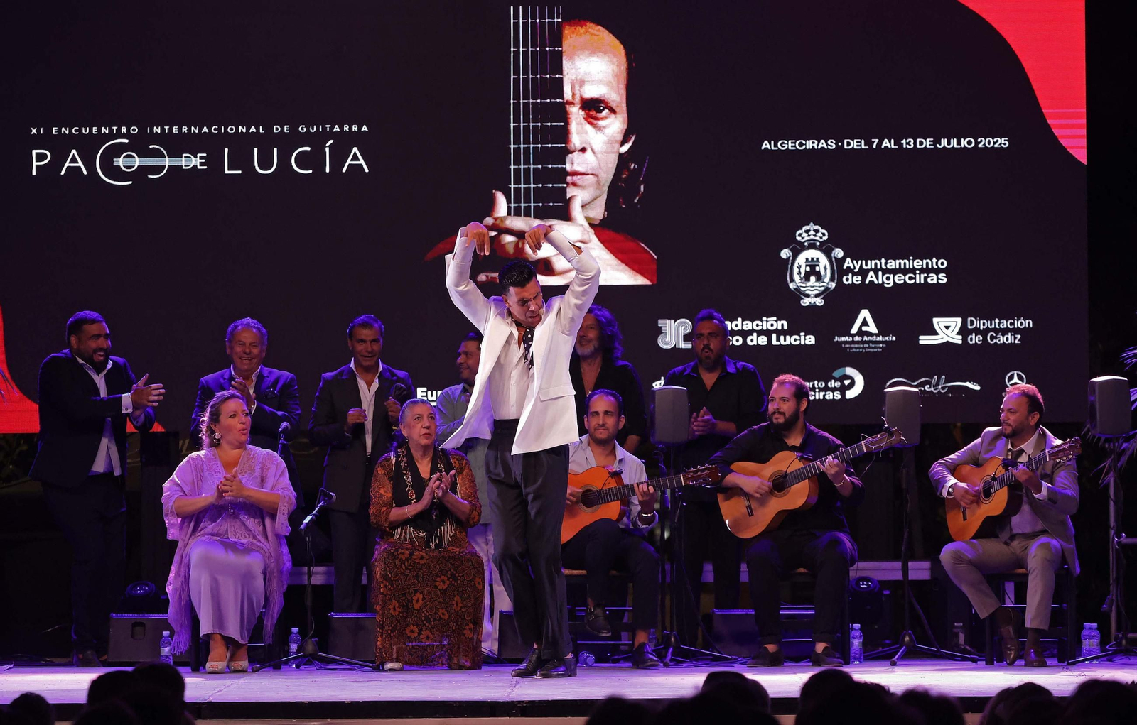 Fotos de la Fiesta por Bulería en el XI Encuentro Internacional de Guitarra Paco de Lucía en Algeciras