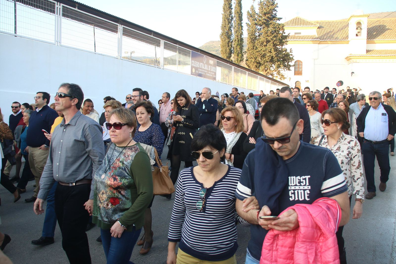 Las imágenes de la Virgen de Gádor en su recorrido a Berja