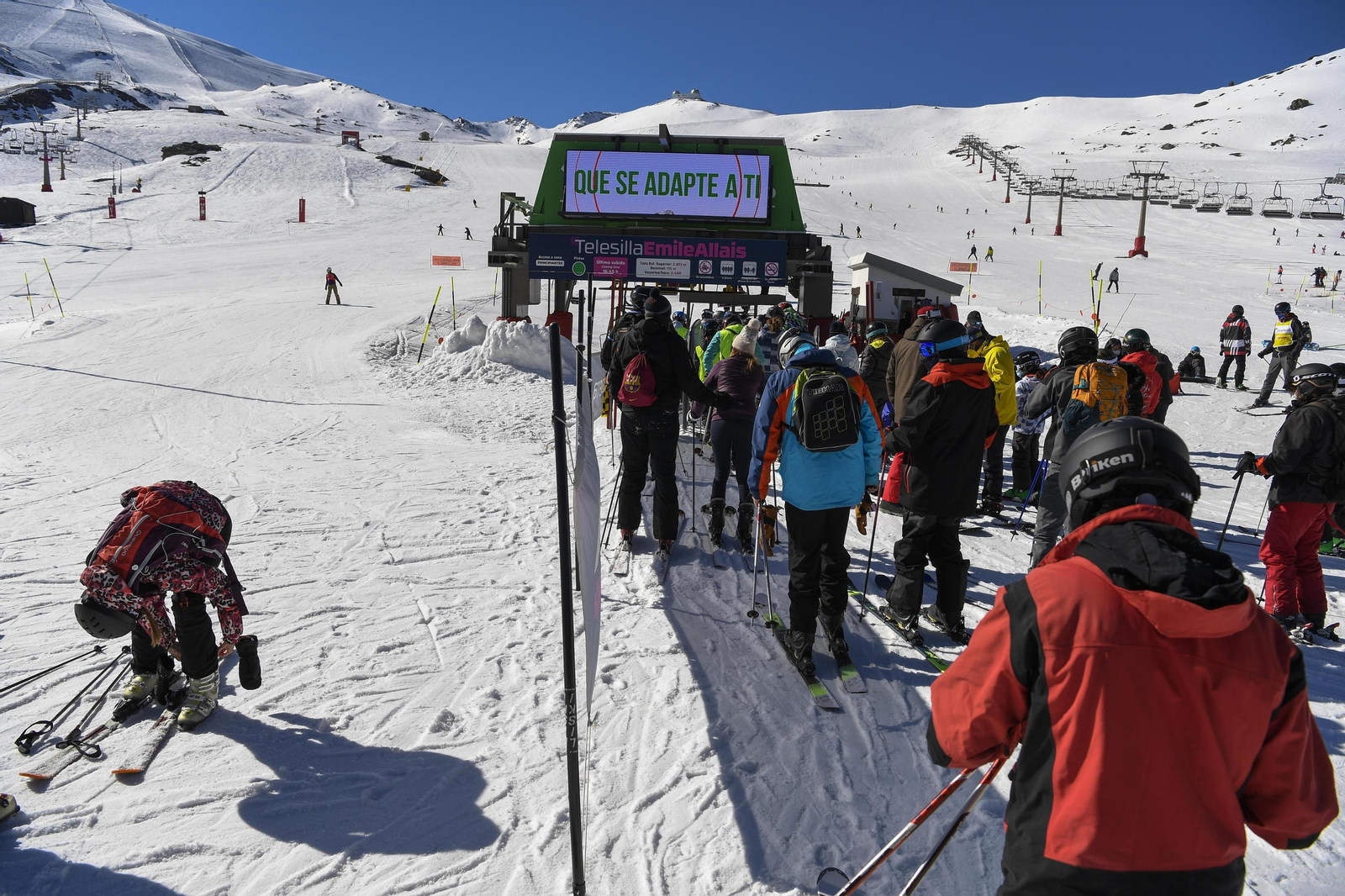 Fotos del último día de esquí en Sierra Nevada