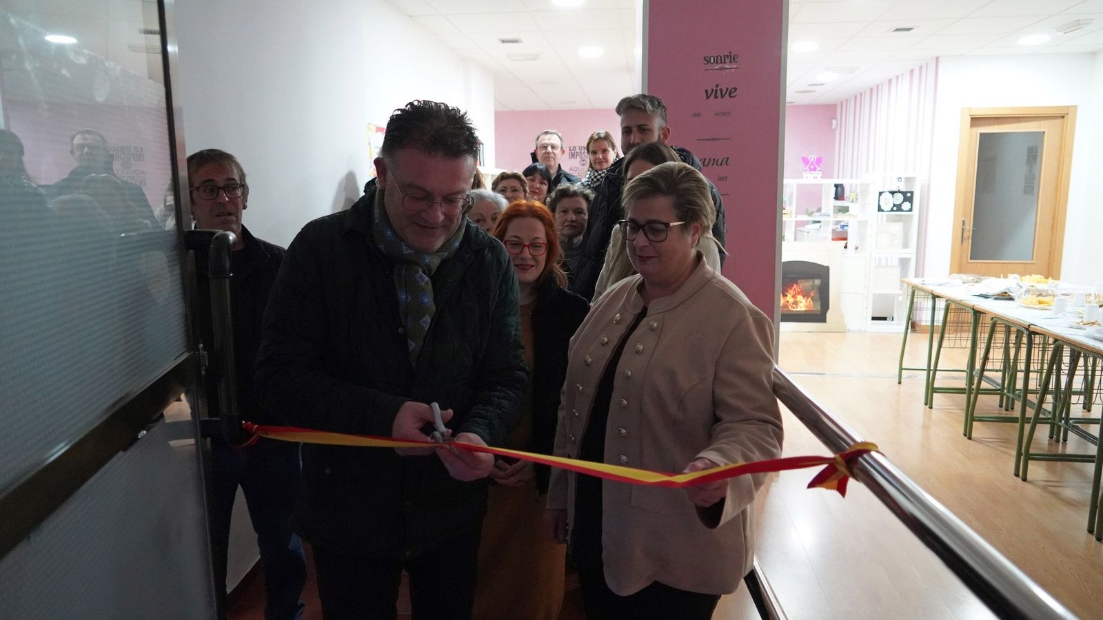Momento de la inauguración de la sede.