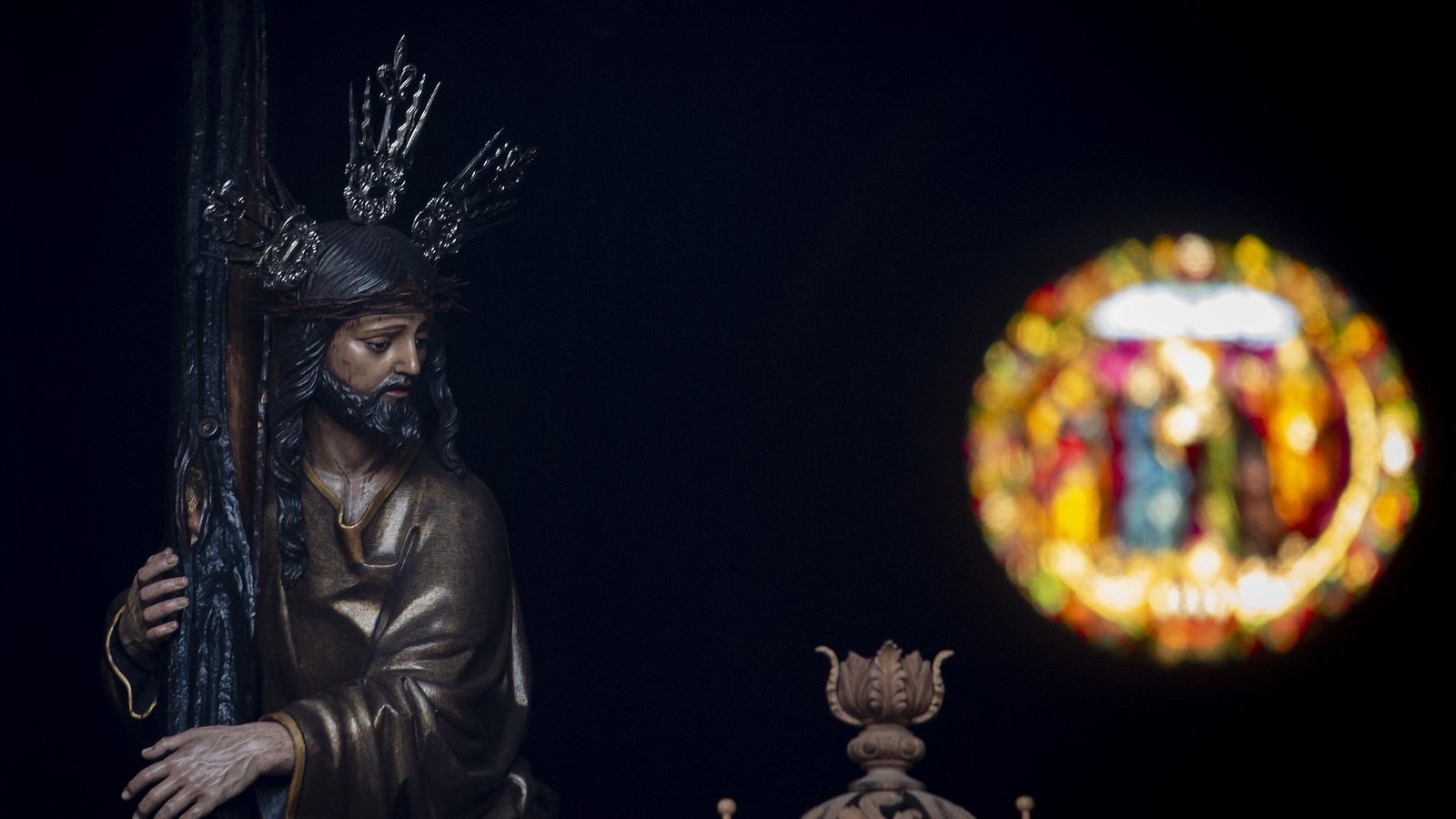 Una imagen del Cristo de la Corona.