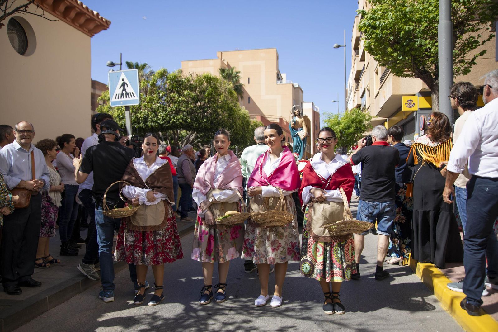 Las imágnes de la misa y procesión en honor a San Marcos en El Ejido