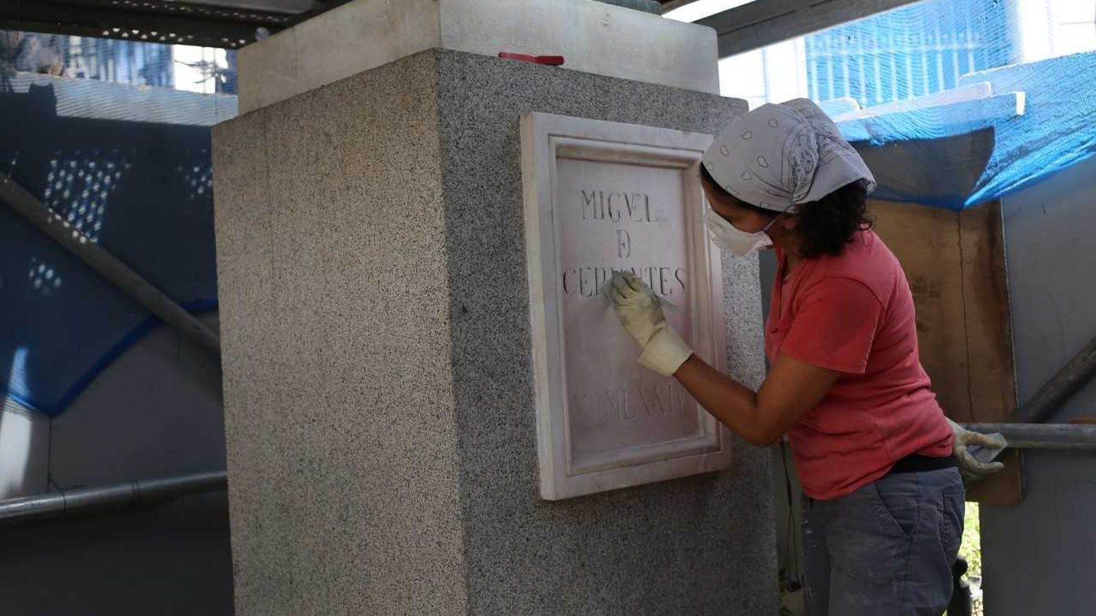 Limpieza de la peana.