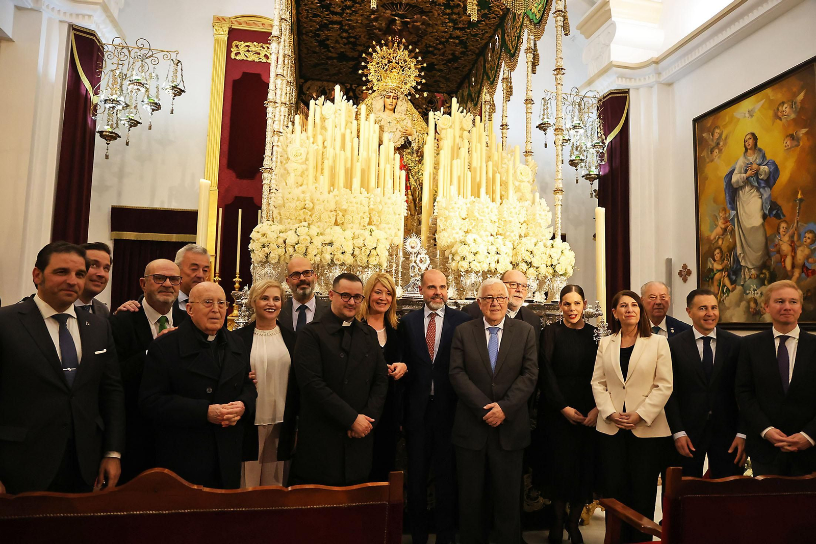 Imágenes del ambiente en la Exaltación a la Saeta de Huelva