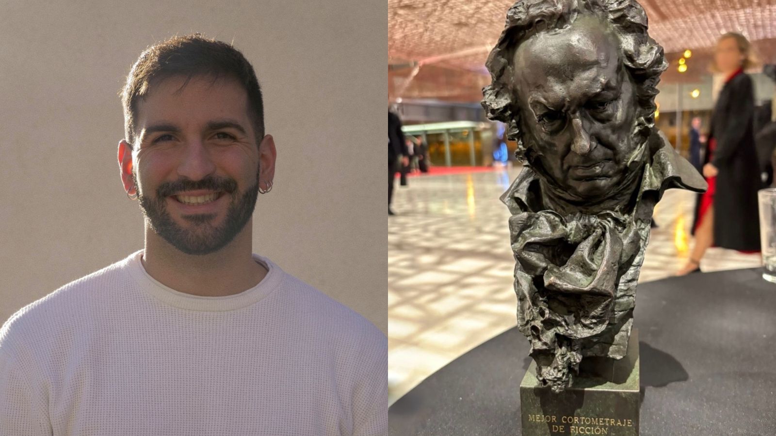 Javier García Pérez, director de producción del cortometraje de ficción premiado por la Academia de Cine.