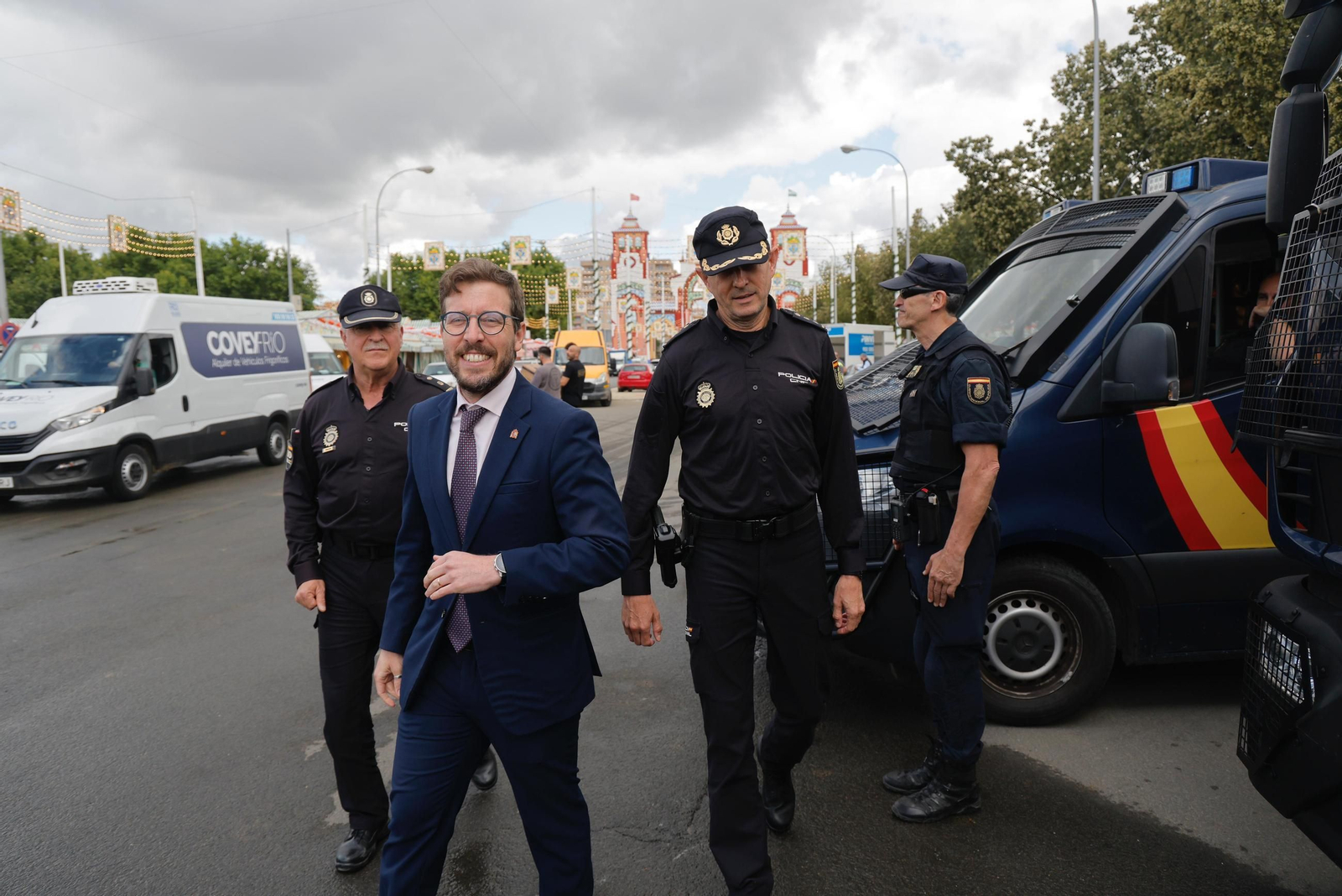 El subdelegado del Gobierno, Francisco Toscano, durante la presentación del dispositivo policial en la Feria.