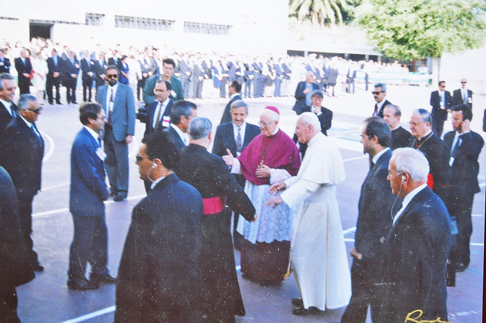 La Asociación de Antiguos Alumnos Maristas Huelva, Ademar, realiza un acto conmemorativo sobre la visita de Juan Pablo II