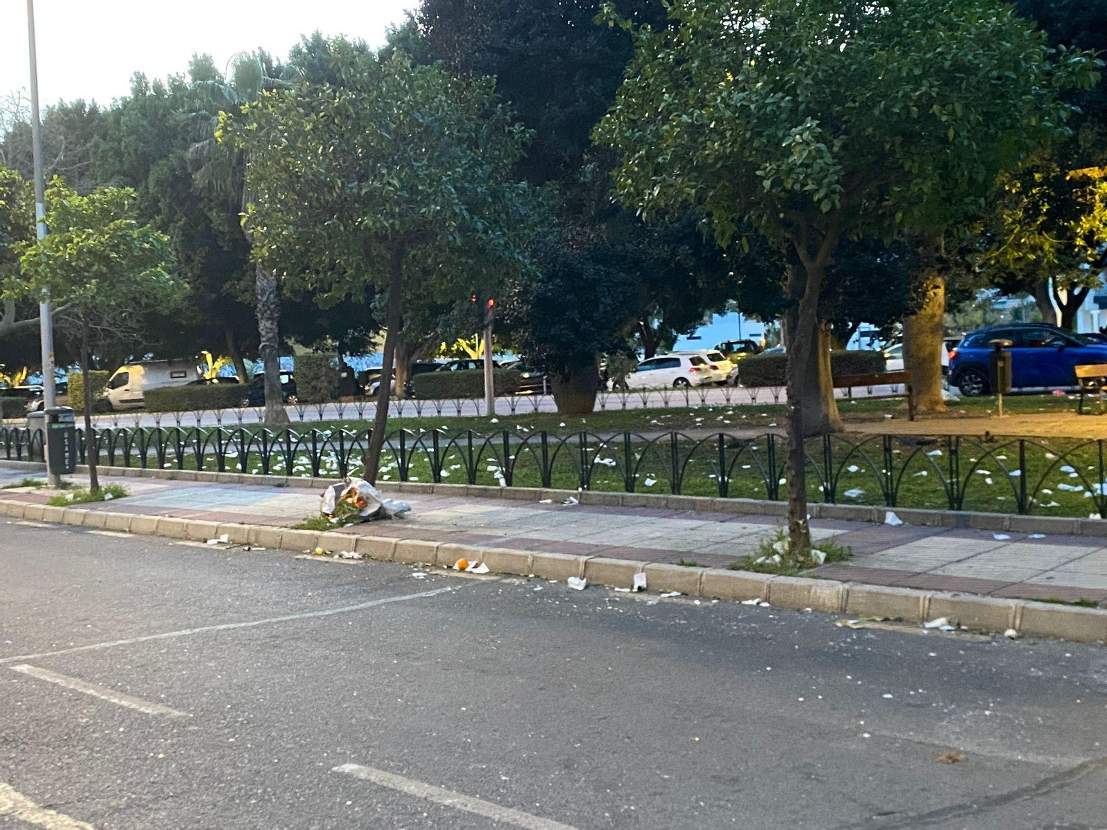 Los destrozos de los ultras en Málaga antes del Marbella-Atlético