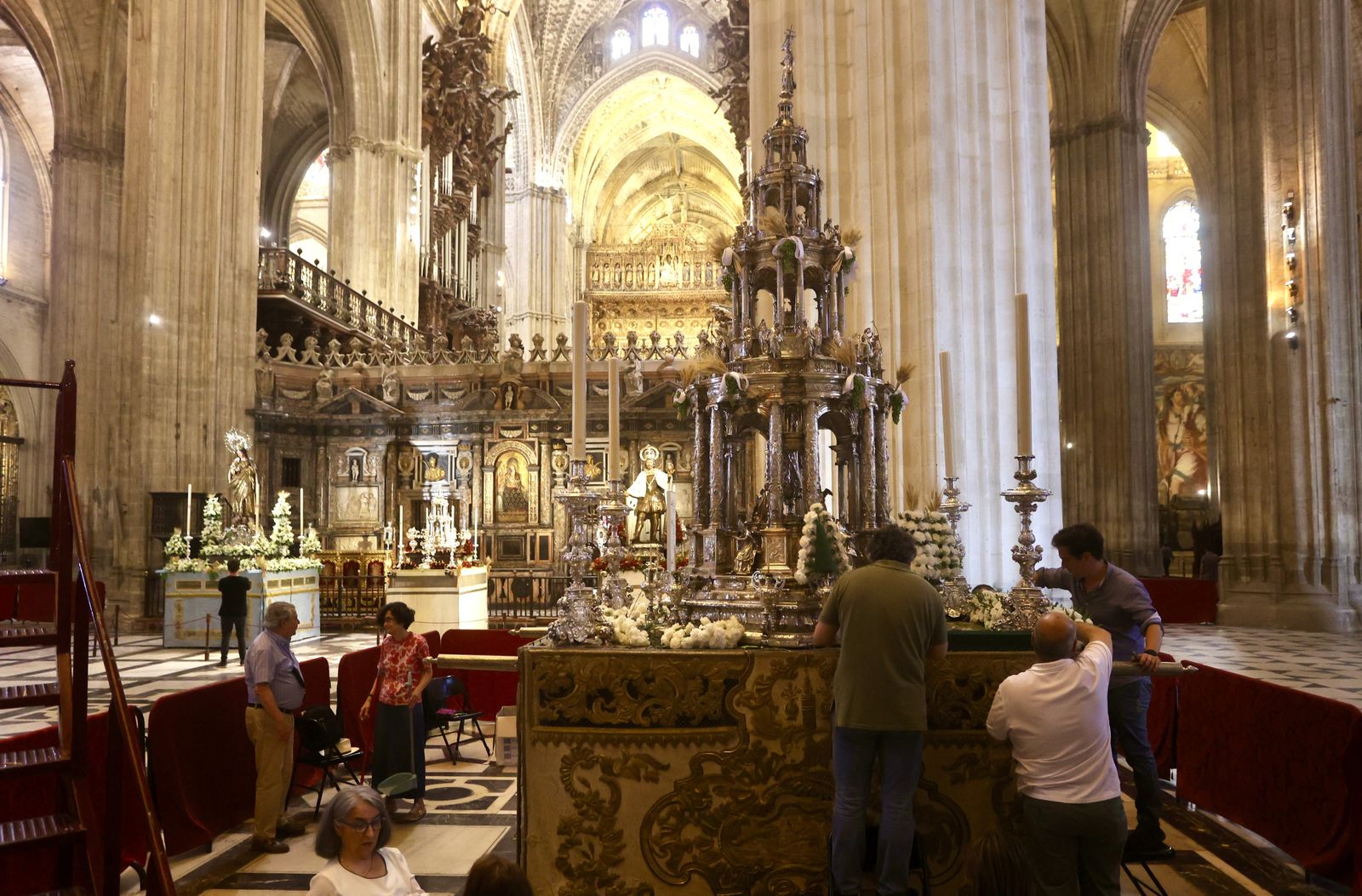 Preparativos del Corpus