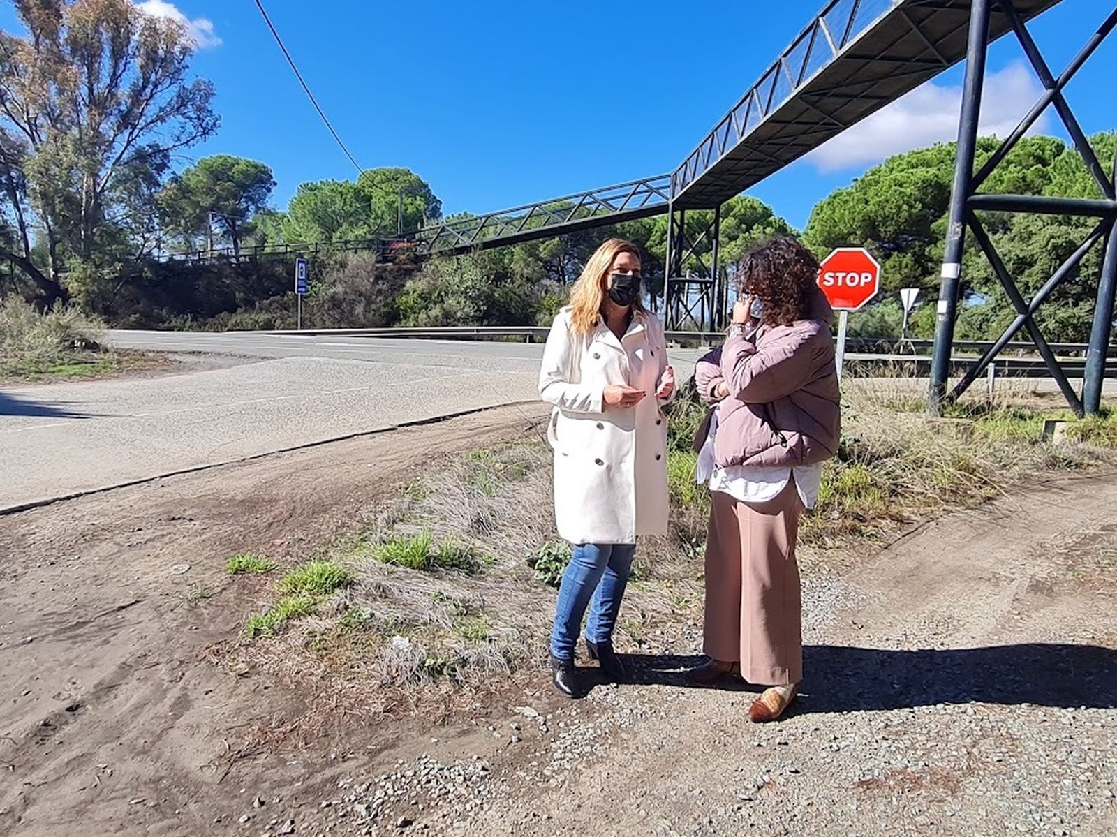 Rotonda Los Pinos en Valverde.