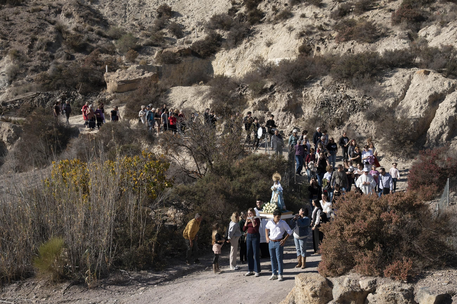 Las imágenes de la romería en Cuevas de Los Úbeda