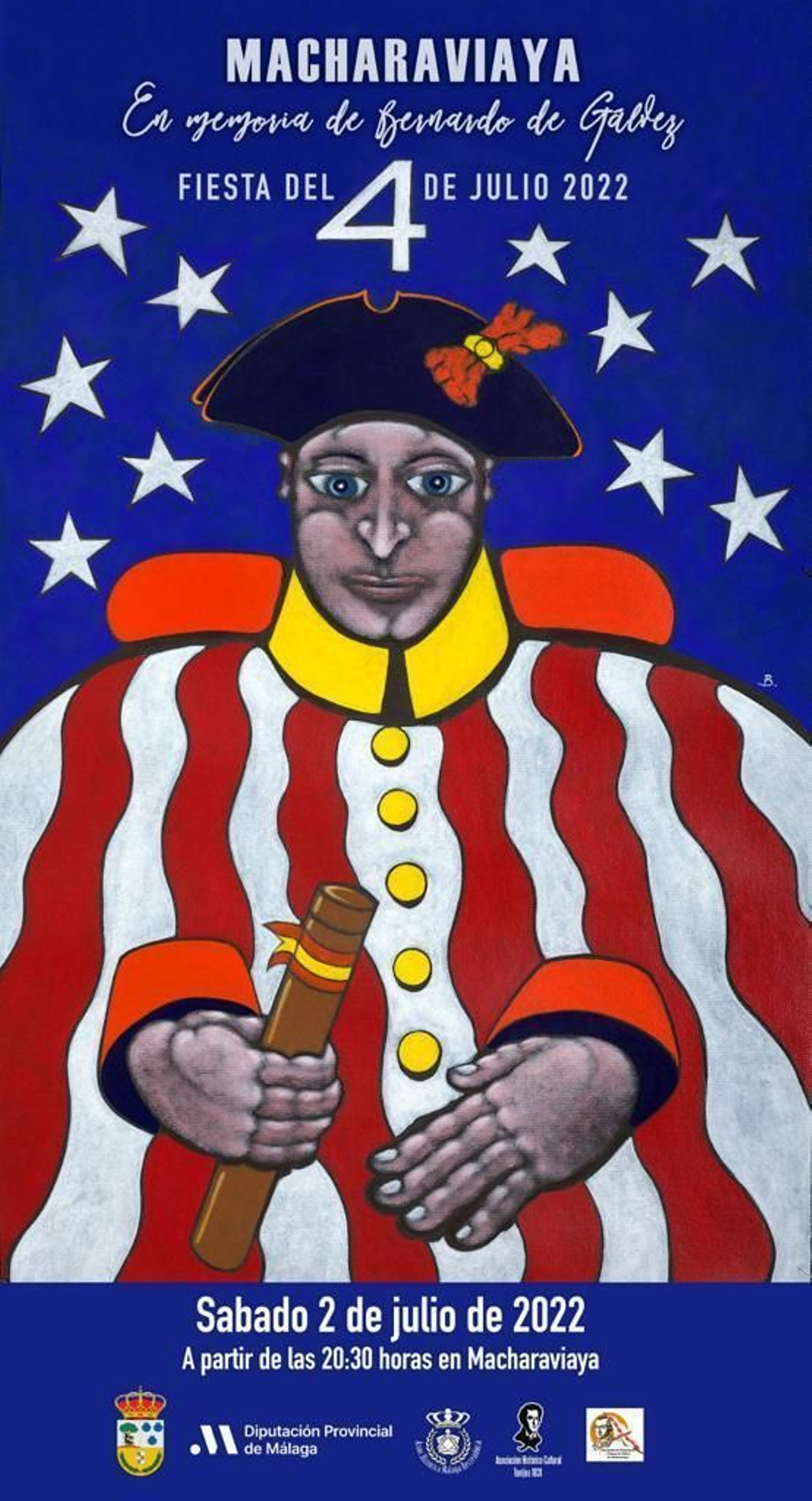 Cartel que anuncia el homenaje