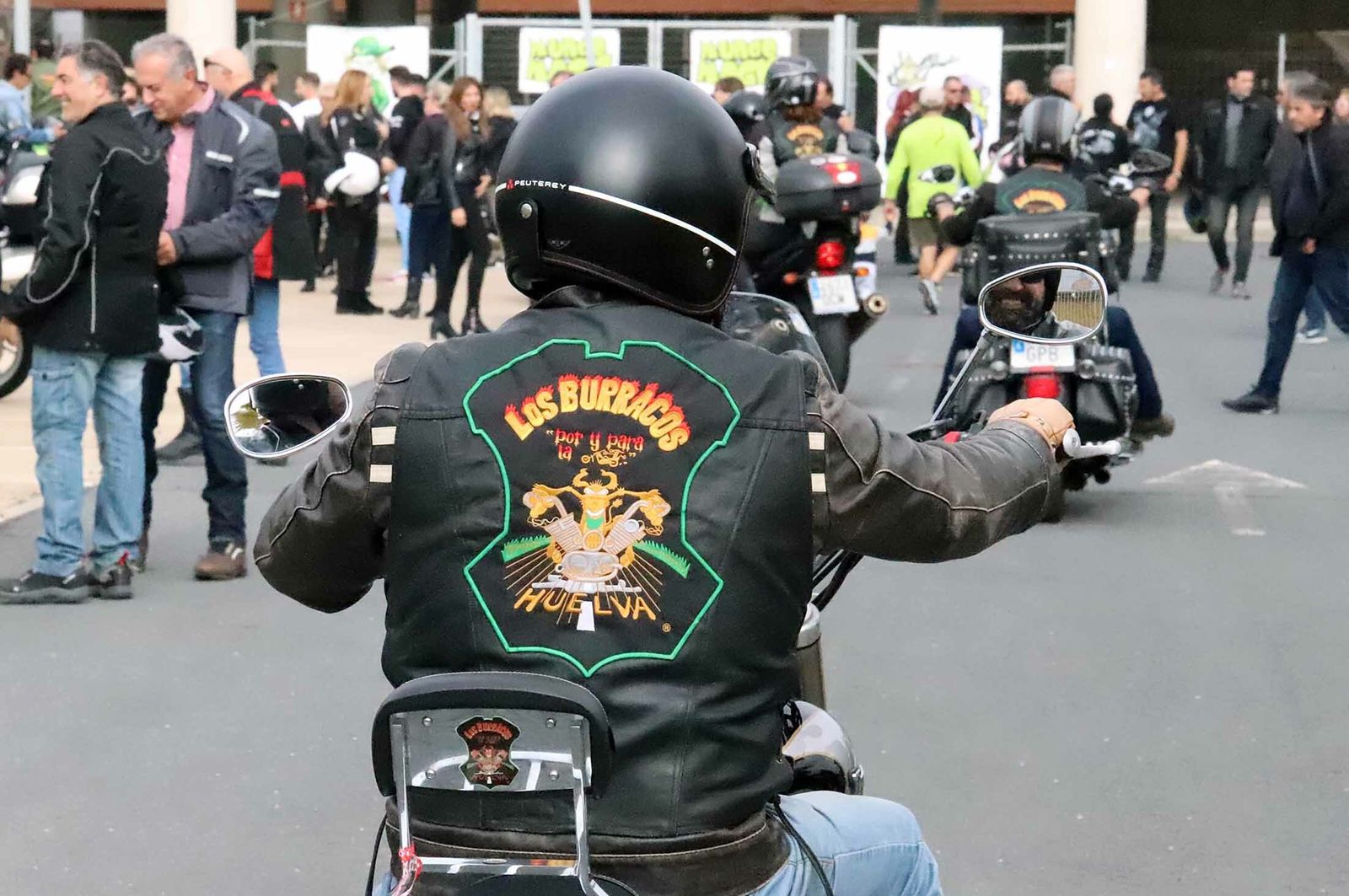 Imágenes de la concentración de motoristas por la seguridad