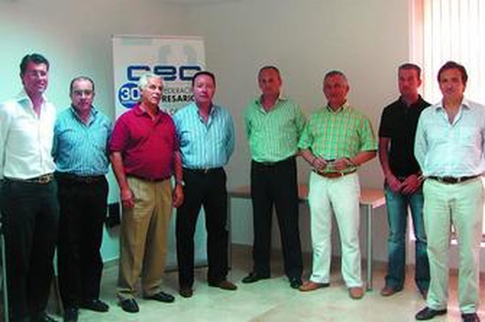 Miembros de la junta directiva de la nueva entidad empresarial.