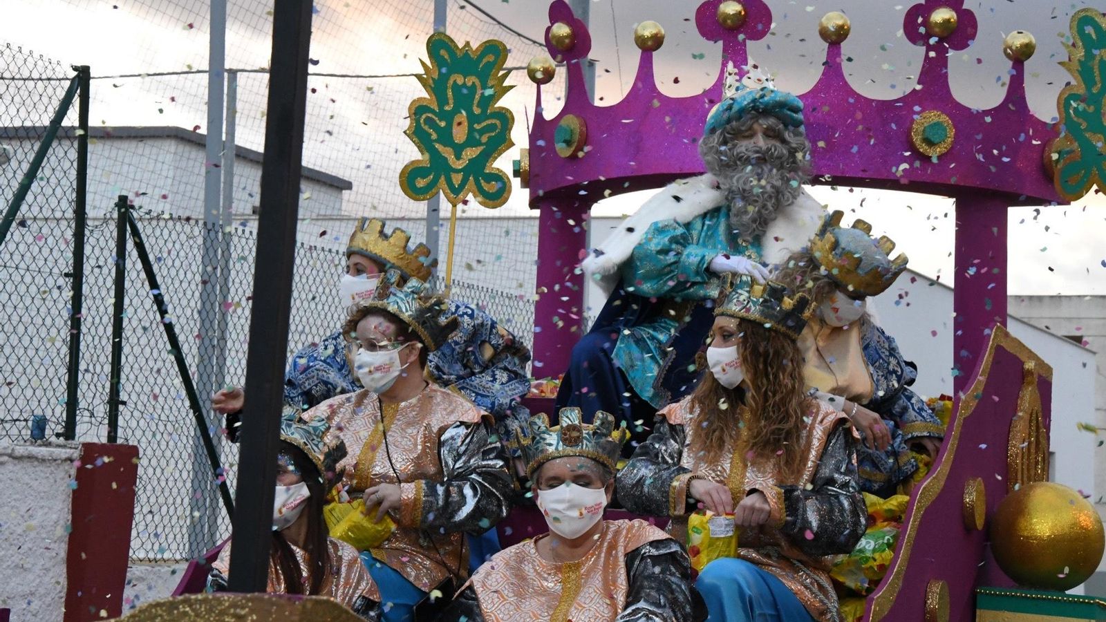 El rey Melchor en la Cabalgata de San Roque