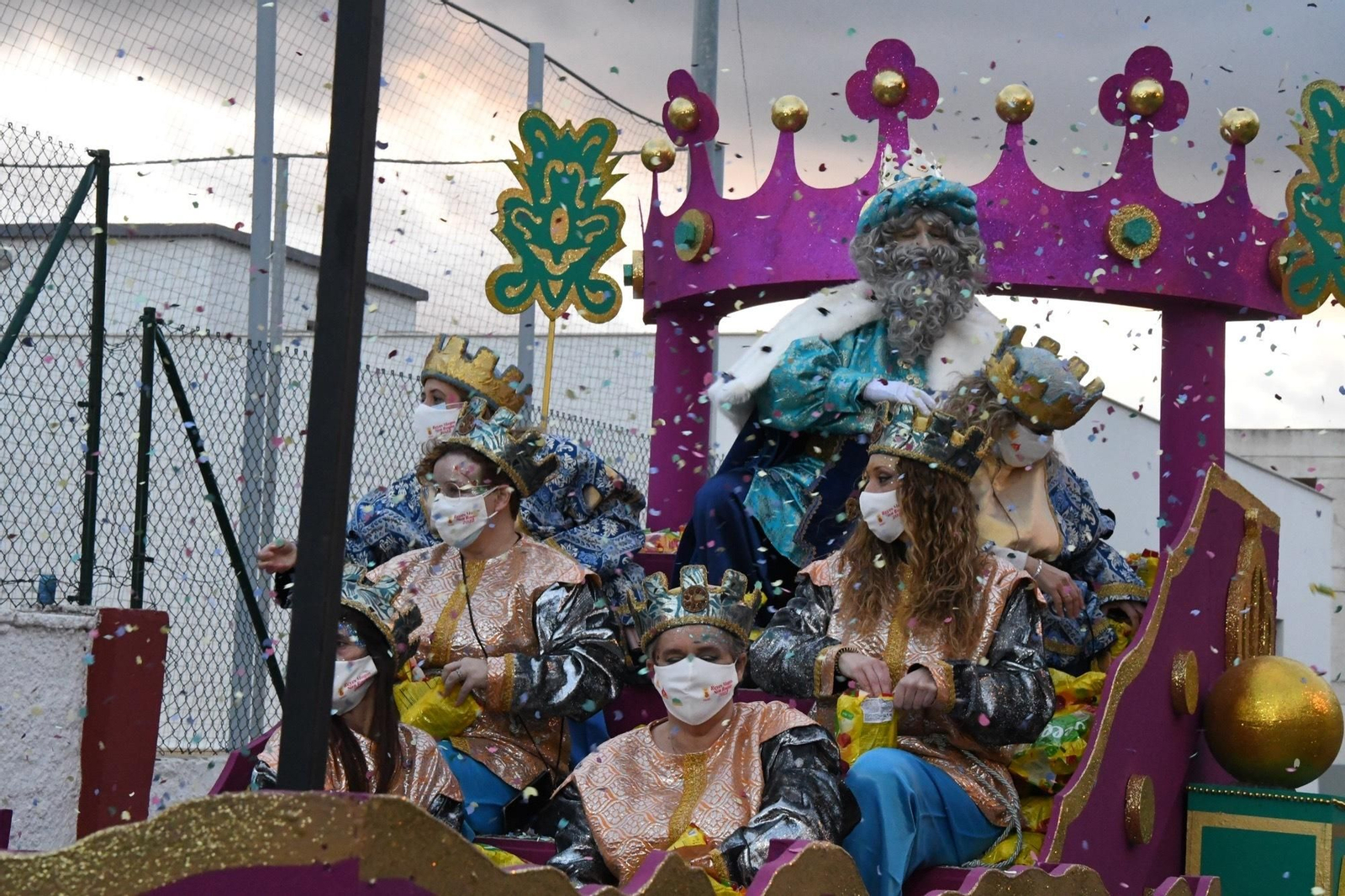El rey Melchor en la Cabalgata de San Roque