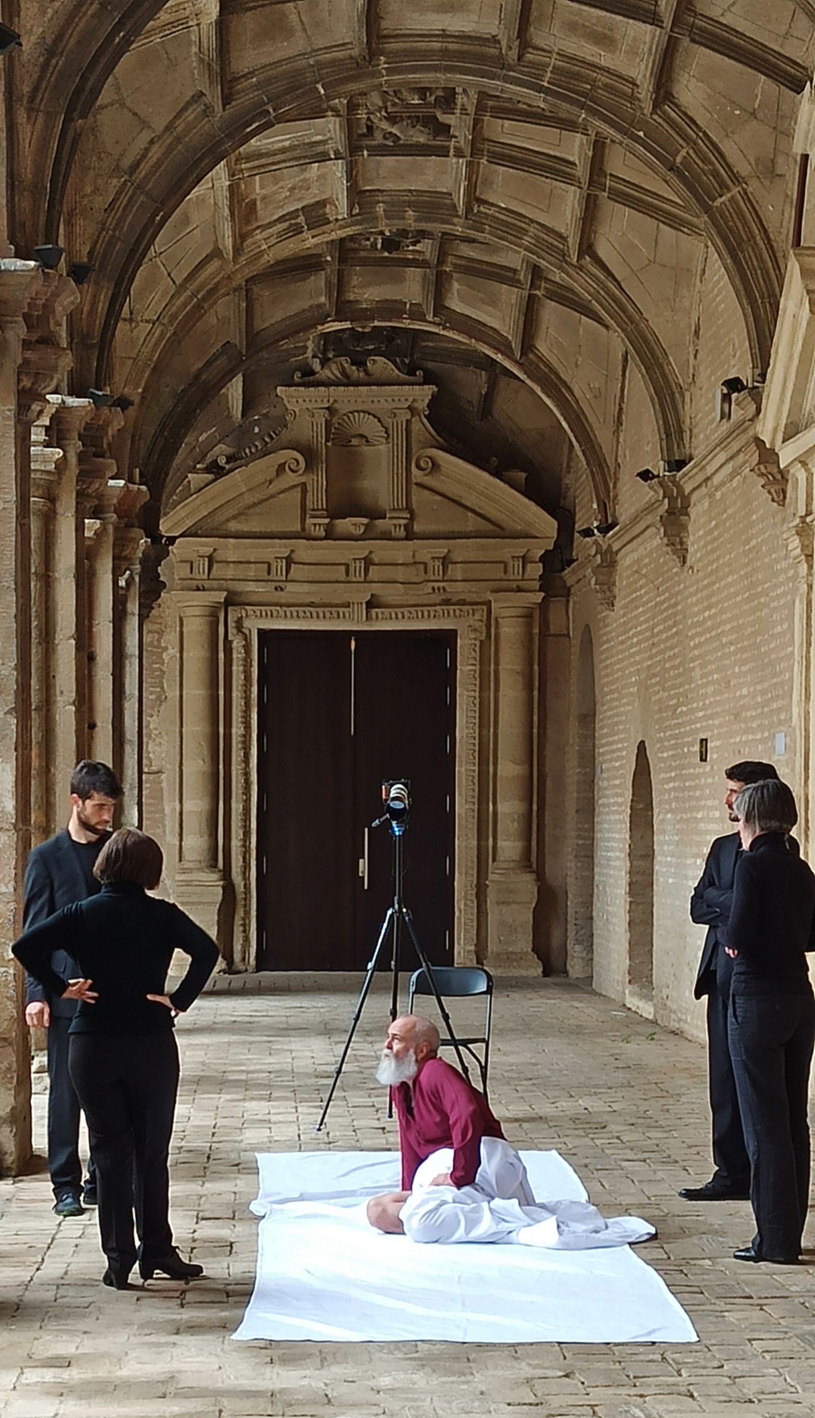 Otro momento de la grabación en San Jerónimo.
