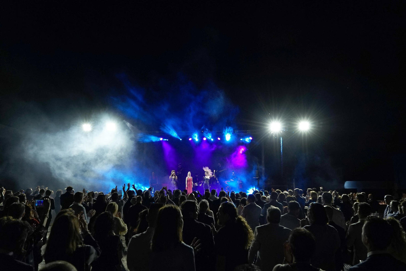 Un momento del show musical durante la celebración.