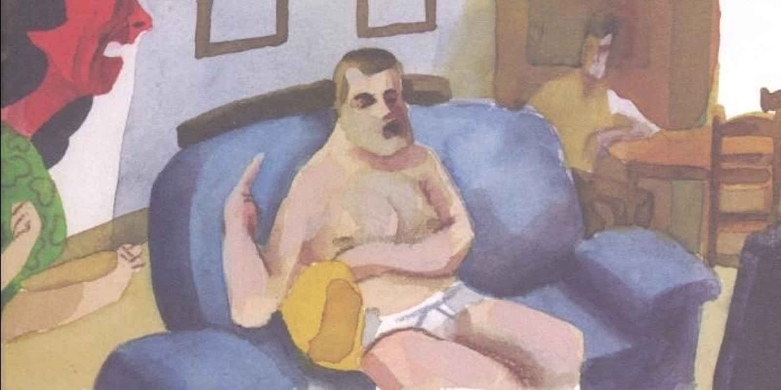 Una de las ilustraciones que ha concebido Daniel Rosell para acompañar el relato de Javier Salvago, 'El extraño caso de Bienvenido'.