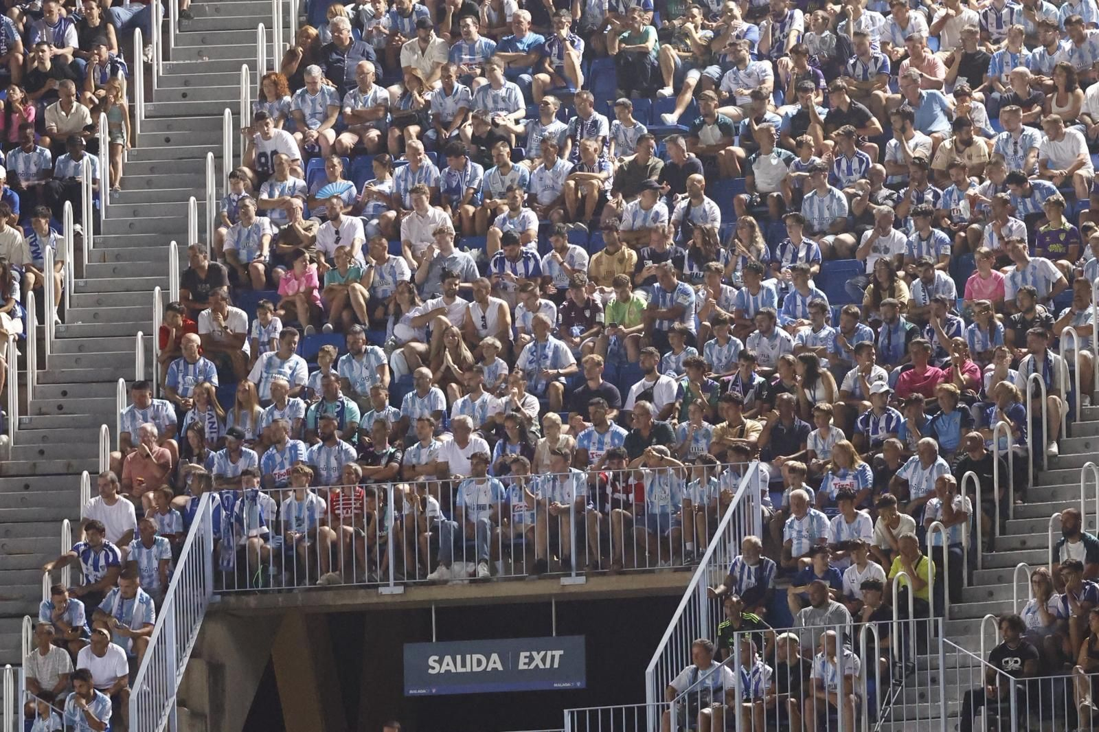 Búscate en las gradas de La Rosaleda durante el Málaga-Granada