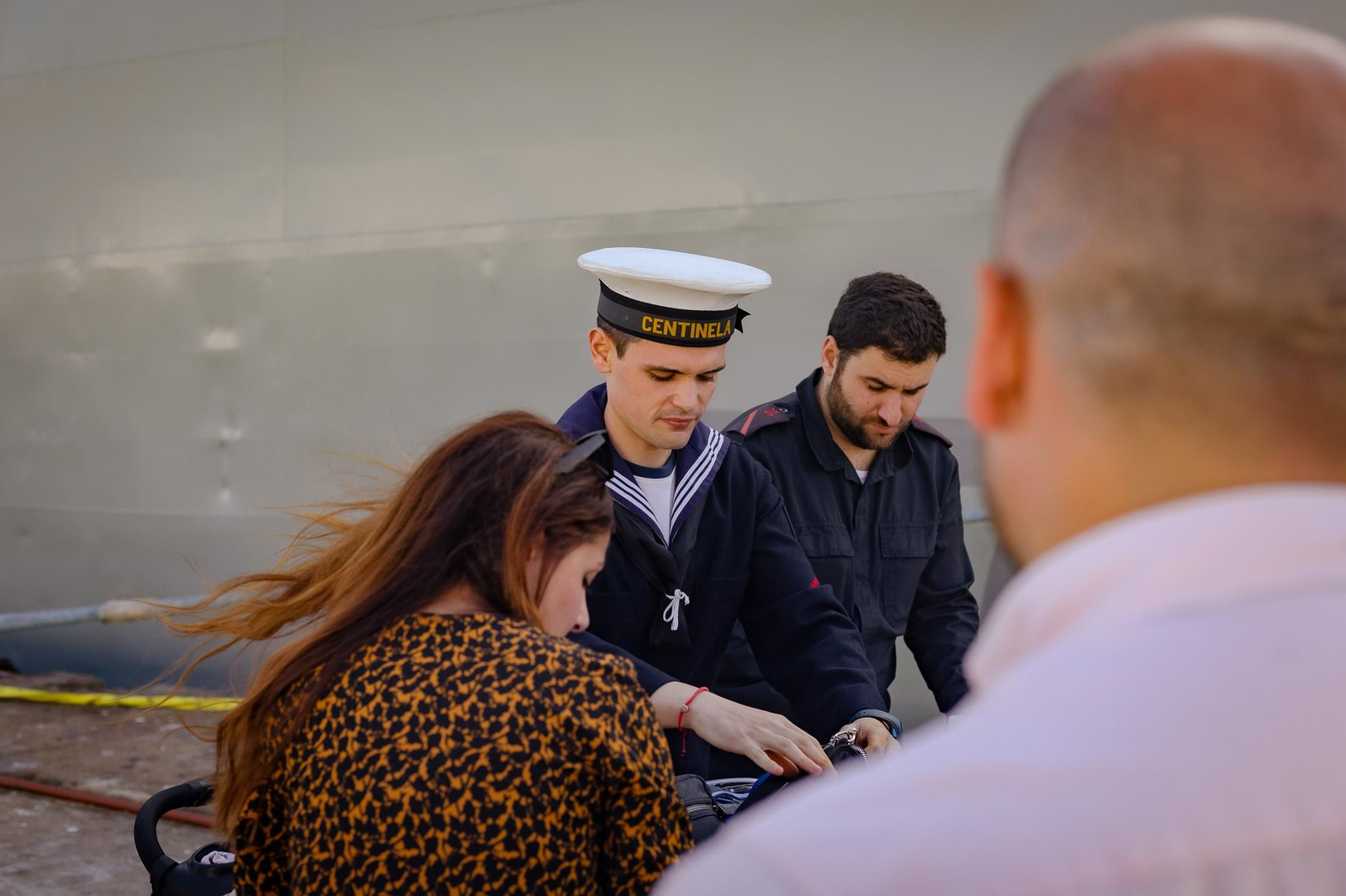 Imágenes del patrullero Centinela en el Muelle de Levante