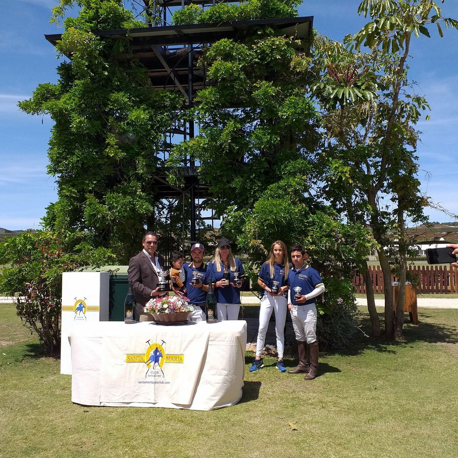 El Cheval Liberte, en la entrega de trofeos