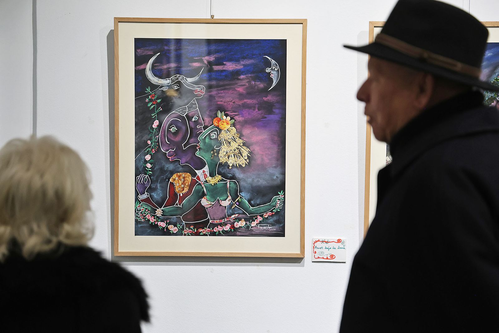 Fotografías de la inauguración de la exposición ‘Amigos’ de Antonia María Peralto