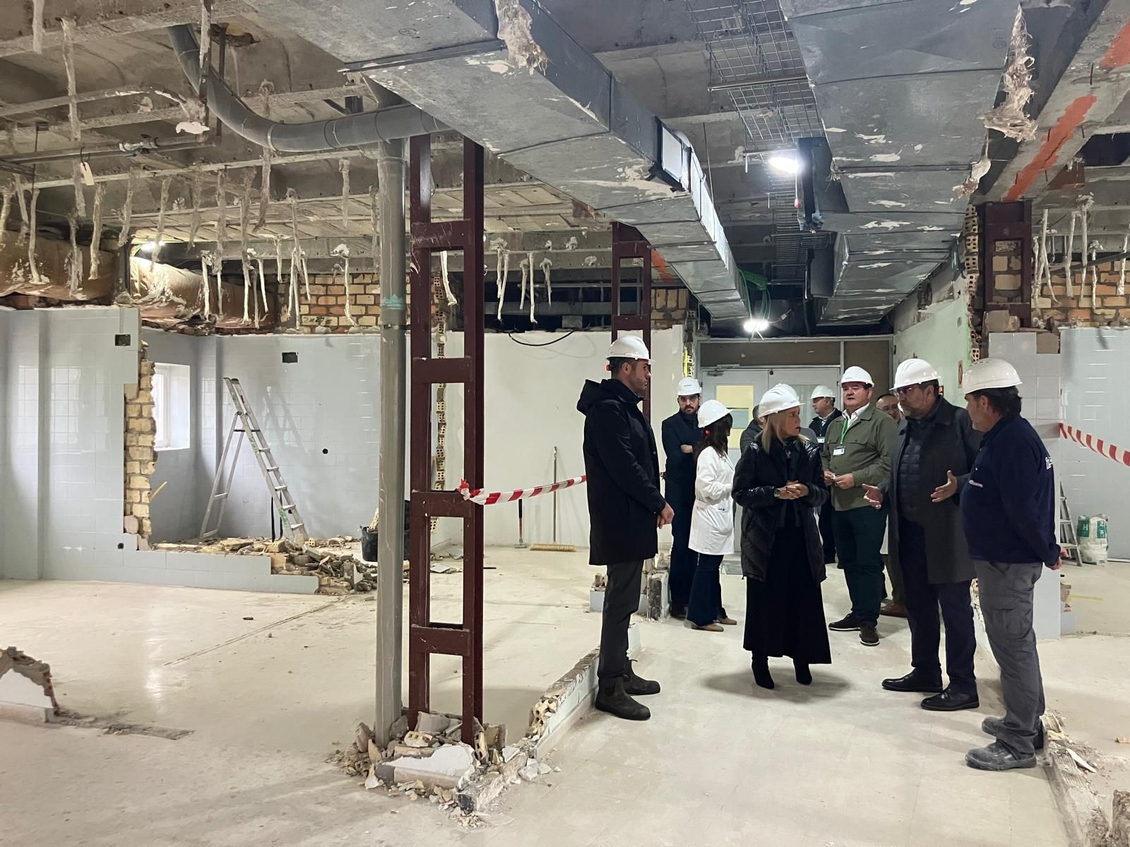 Obras en la unidad de salud mental del hospital de San Carlos en San Fernando