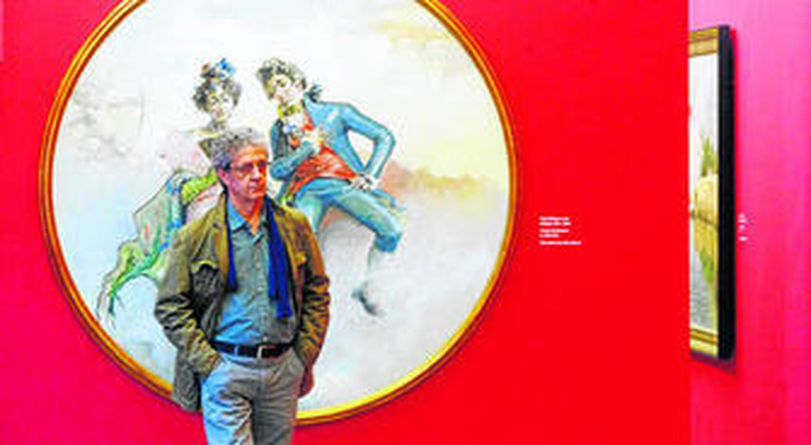 Una de las obras que presiden la muestra en el Museo de Bellas Artes.