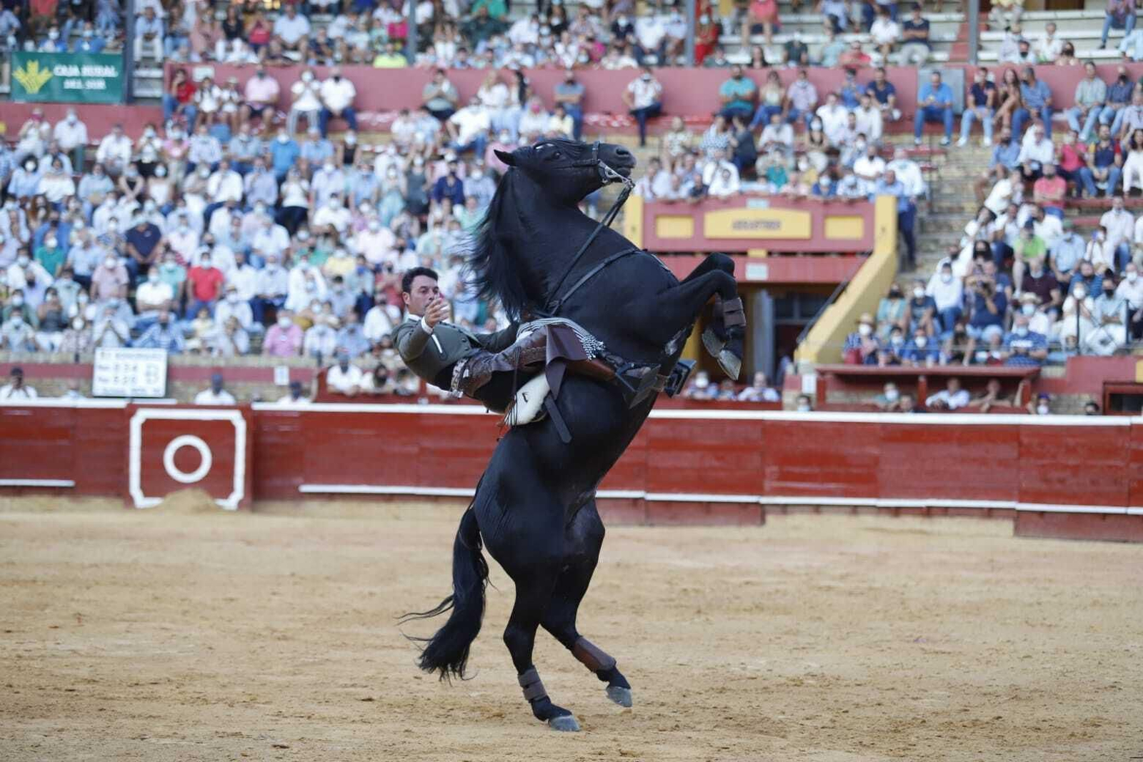 Andy Cartagena tras conseguir una oreja en la Plaza de Toros de Huelva La Merced