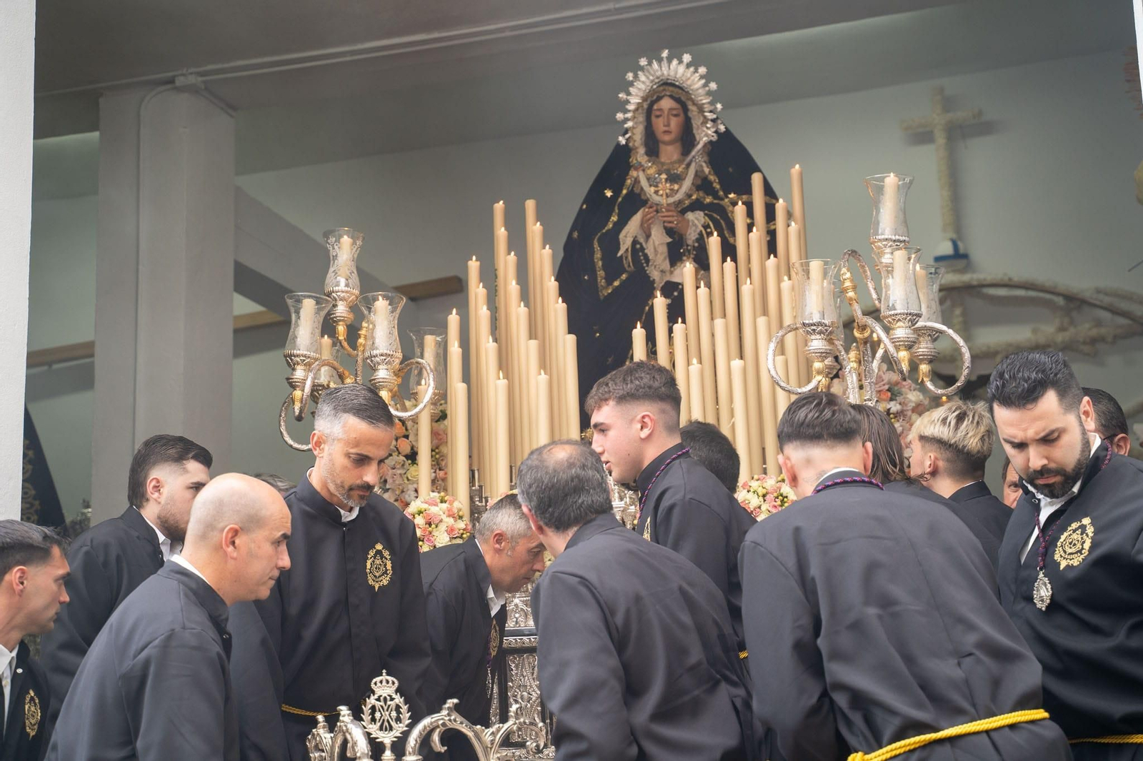 El Nazareno el Jueves Santo en Benalmádena Pueblo, en imágenes