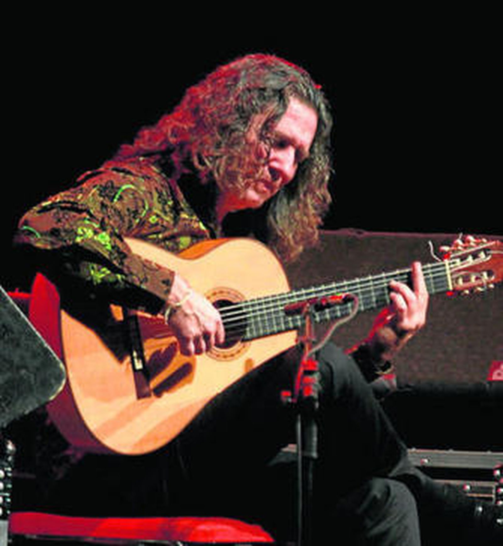 Tomatito durante su actuación en Montevideo.