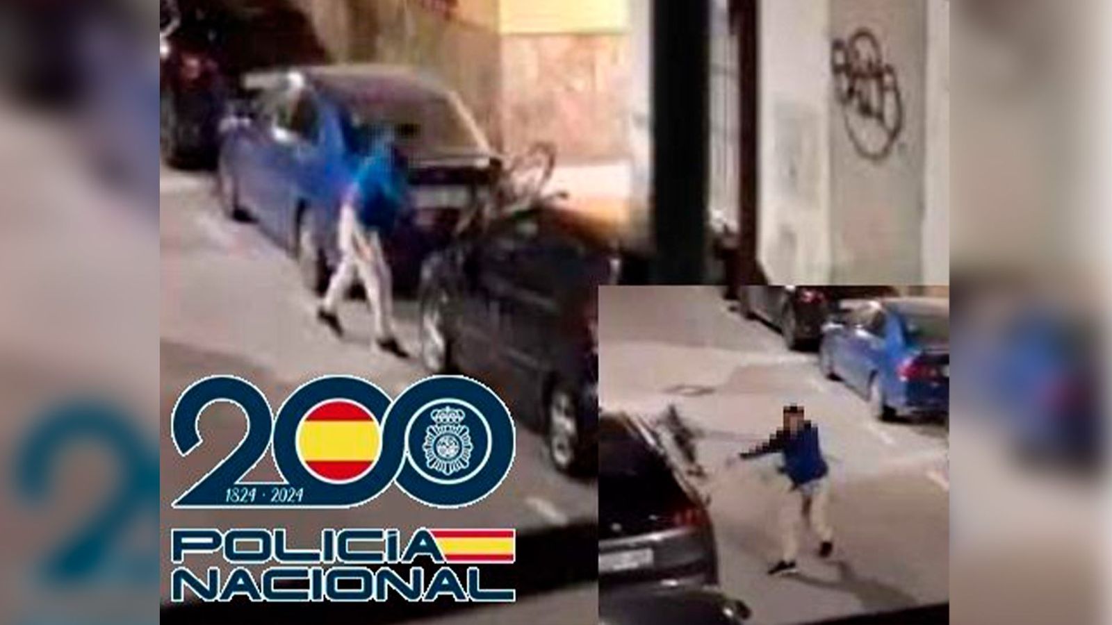 El autor durante los actos.