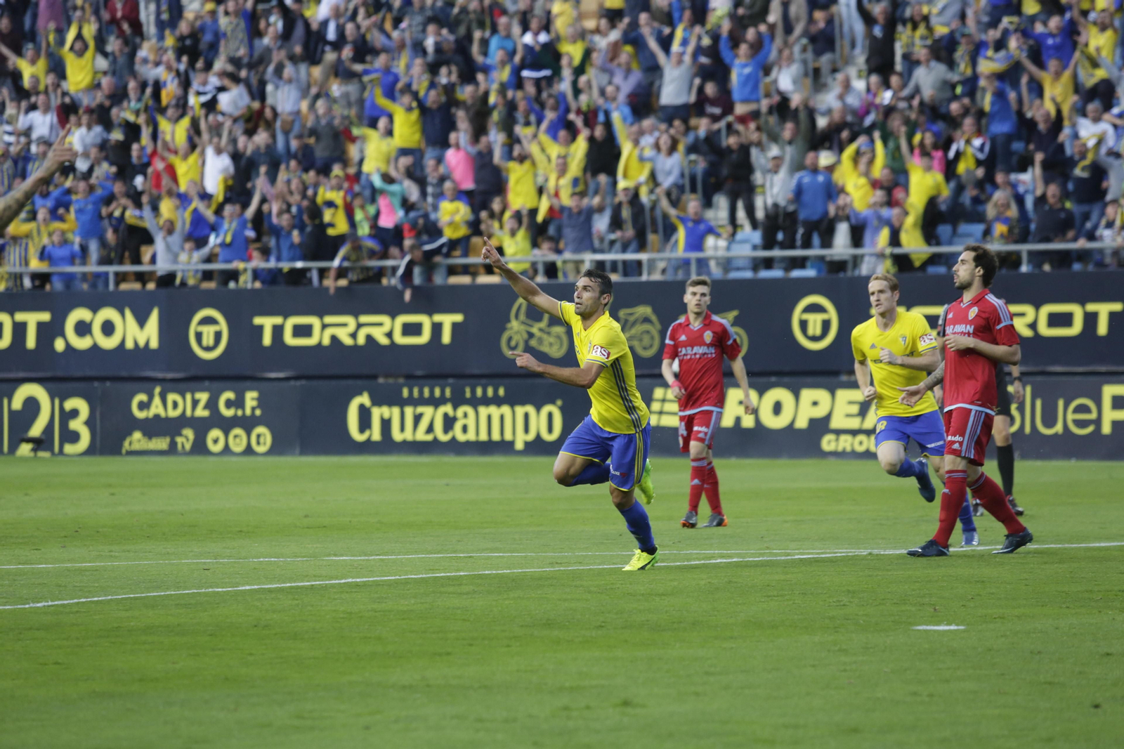 Barral celebra el gol marcado al Zaragoza el pasado lunes.
