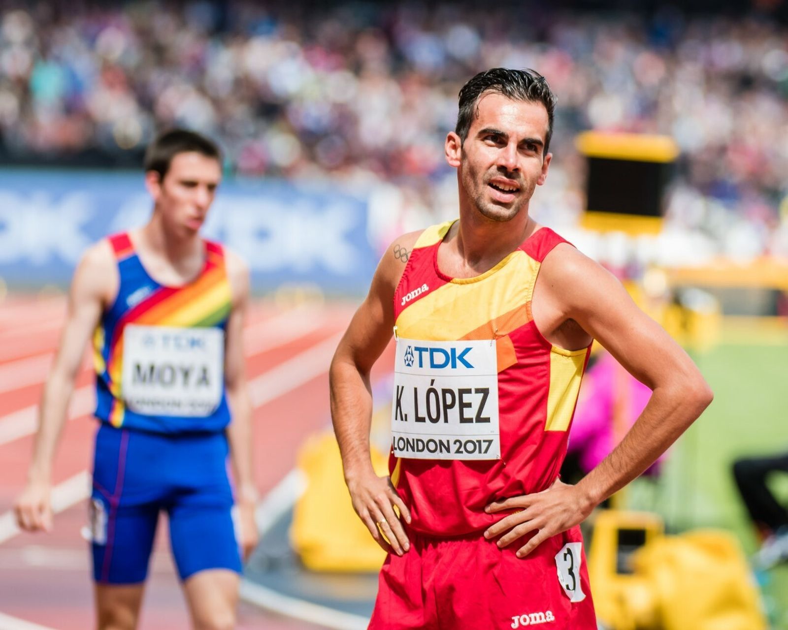 Kevin López, durante su actuación en Londres, en 2017