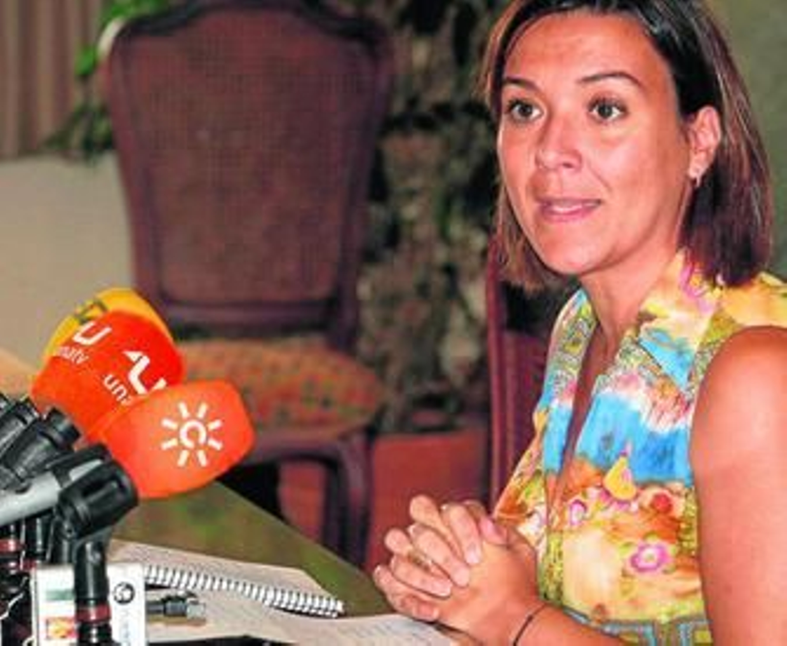 Gemma Araujo en rueda de prensa, en una imagen de archivo.