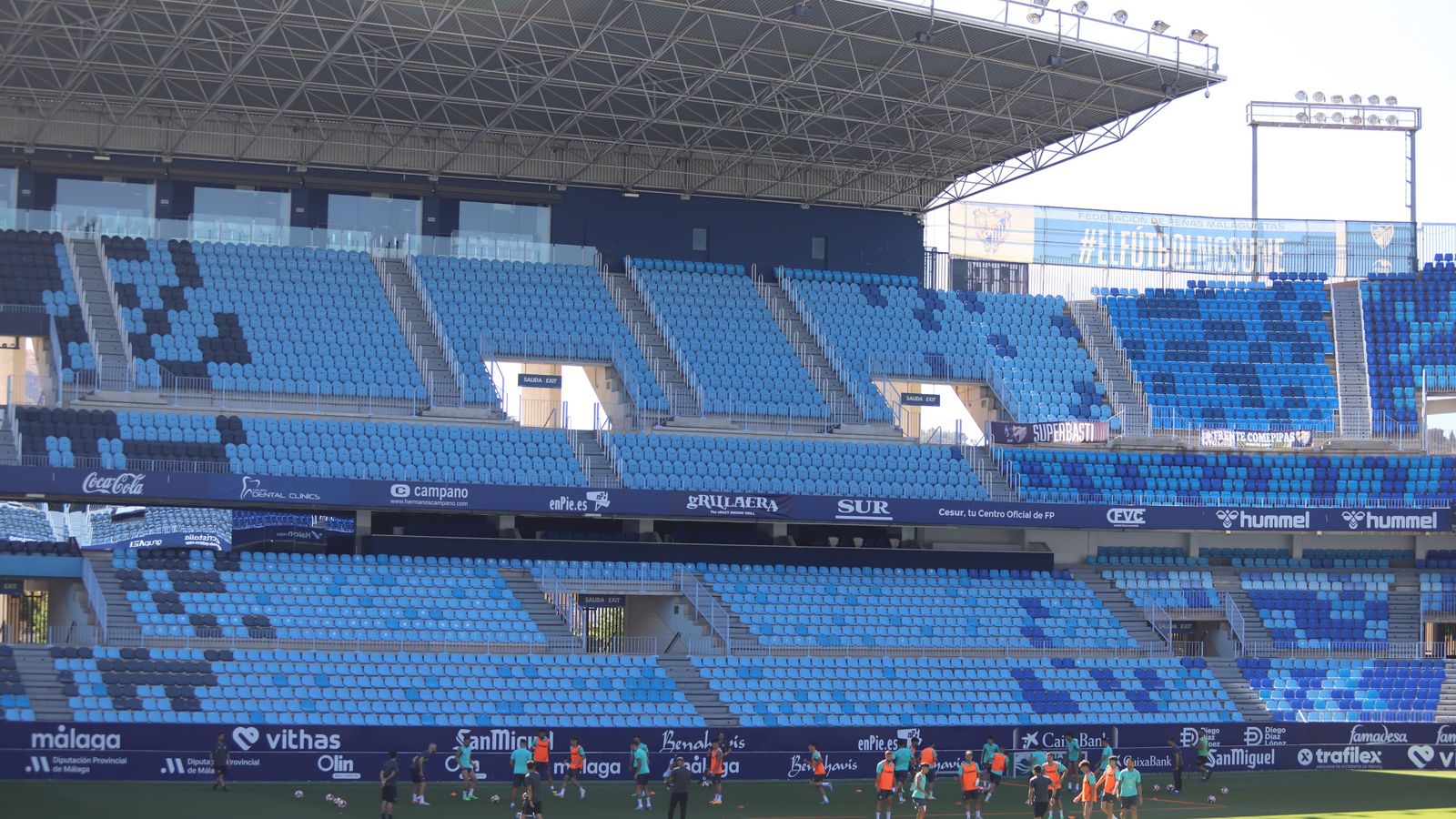 Las fotos del último entrenamiento del Málaga de la temporada