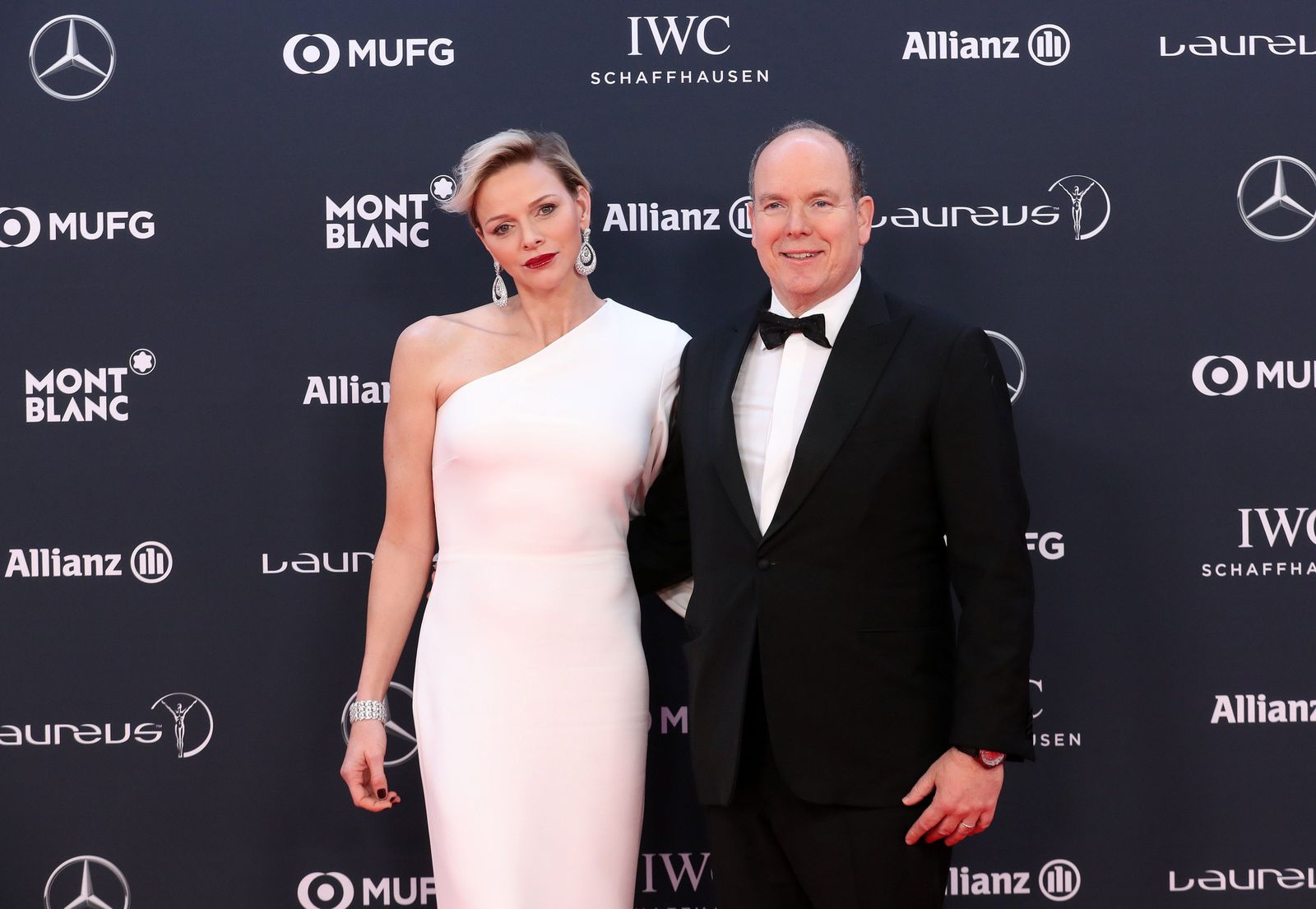 El príncipe Alberto, con su mujer, en los premios Laureus.