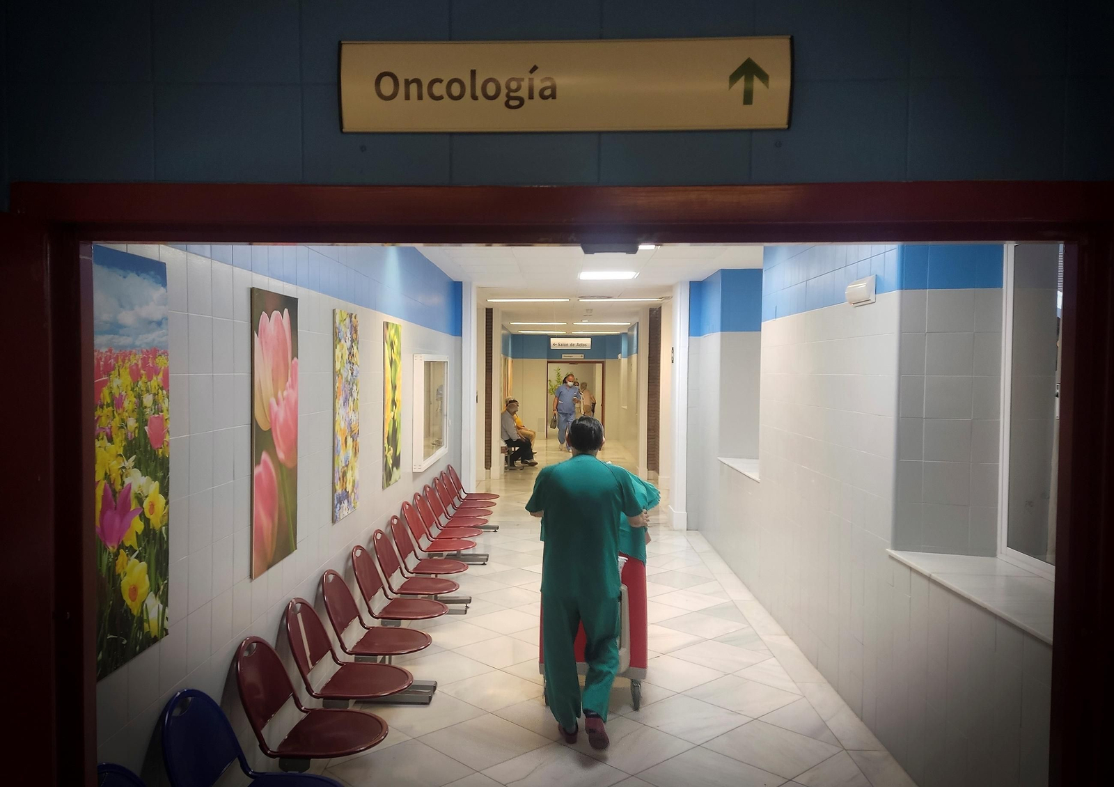 Accesos a la unidad de Oncología del Hospital Virgen del Rocío.