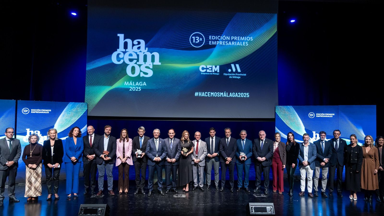 Entrega de premios Hacemos Málaga de la Diputación y la Confederación de Empresarios de Málaga (CEM)